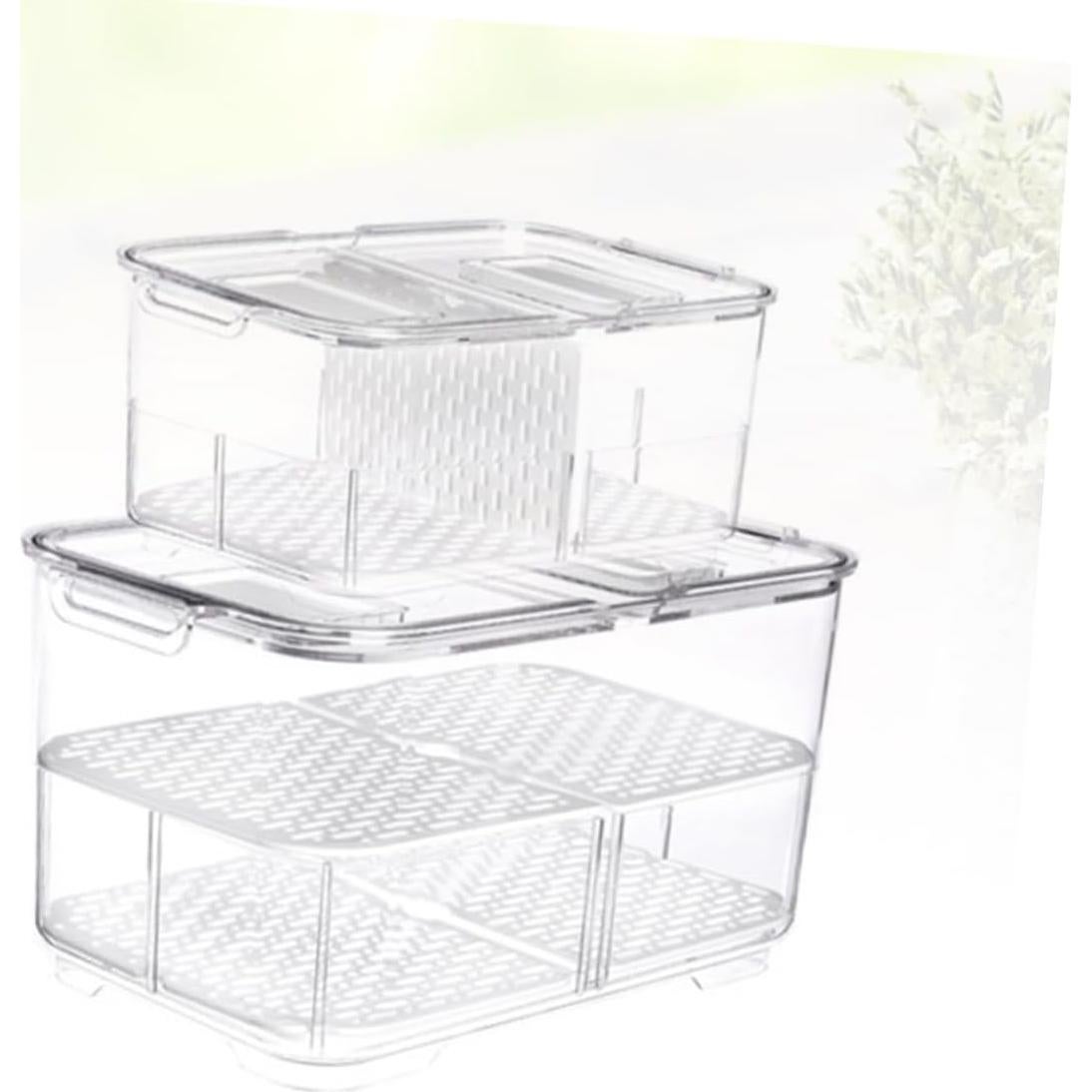 Caja de Almacenamiento Sellada AUTSUPPL 23.3x12.7 cm para Frutas y Verduras