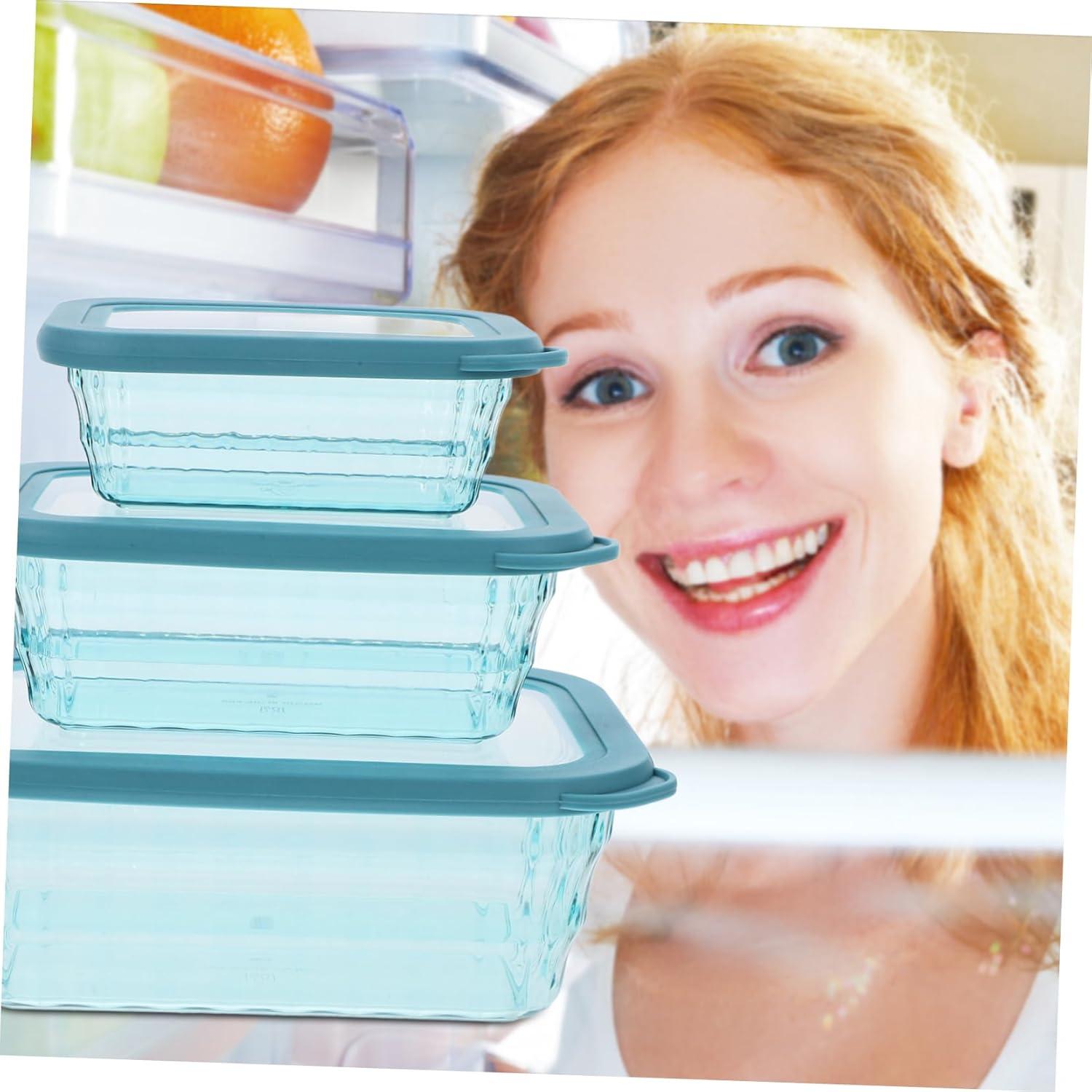 Juego de 3 cajas de almacenamiento de alimentos VILLFUL 24x17cm