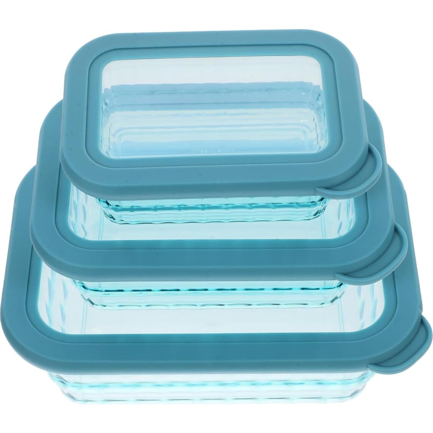 Juego de 3 cajas de almacenamiento de alimentos VILLFUL 24x17cm