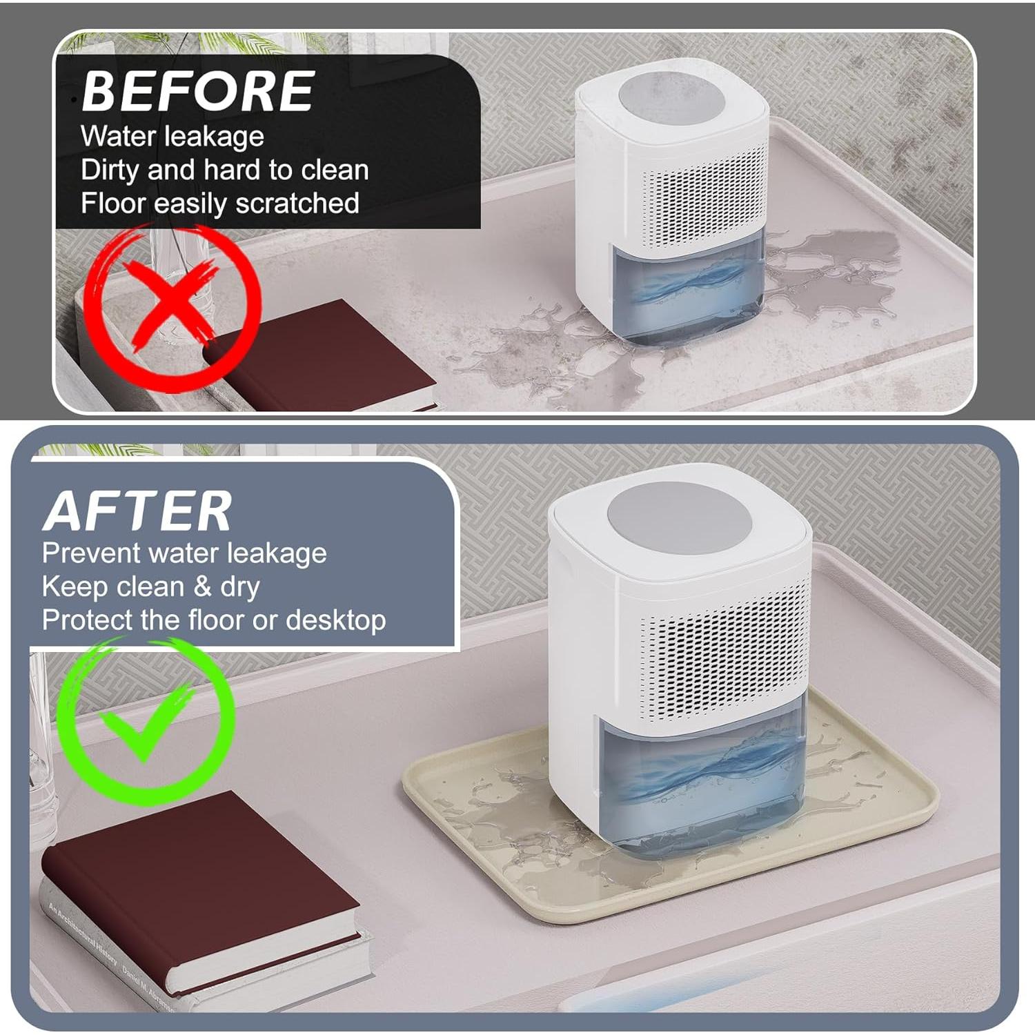 Bandeja de Goteo Flamorrow para Deshumidificadores Pequeños 28x19cm