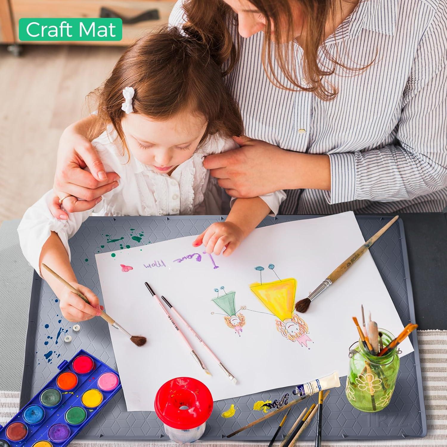 Tapete Impermeable de Silicona TRZZ 86.36x55.88 cm Gris