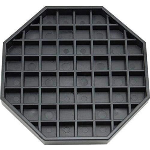 Bandeja de Goteo Octagonal Reunión Feliz 153x153mm Plástico Negro