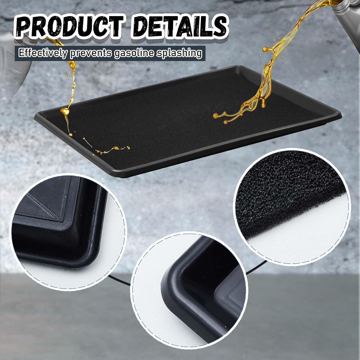 Bandeja de Drenaje de Aceite Uiifan 67.5x51.5 cm con Almohadilla