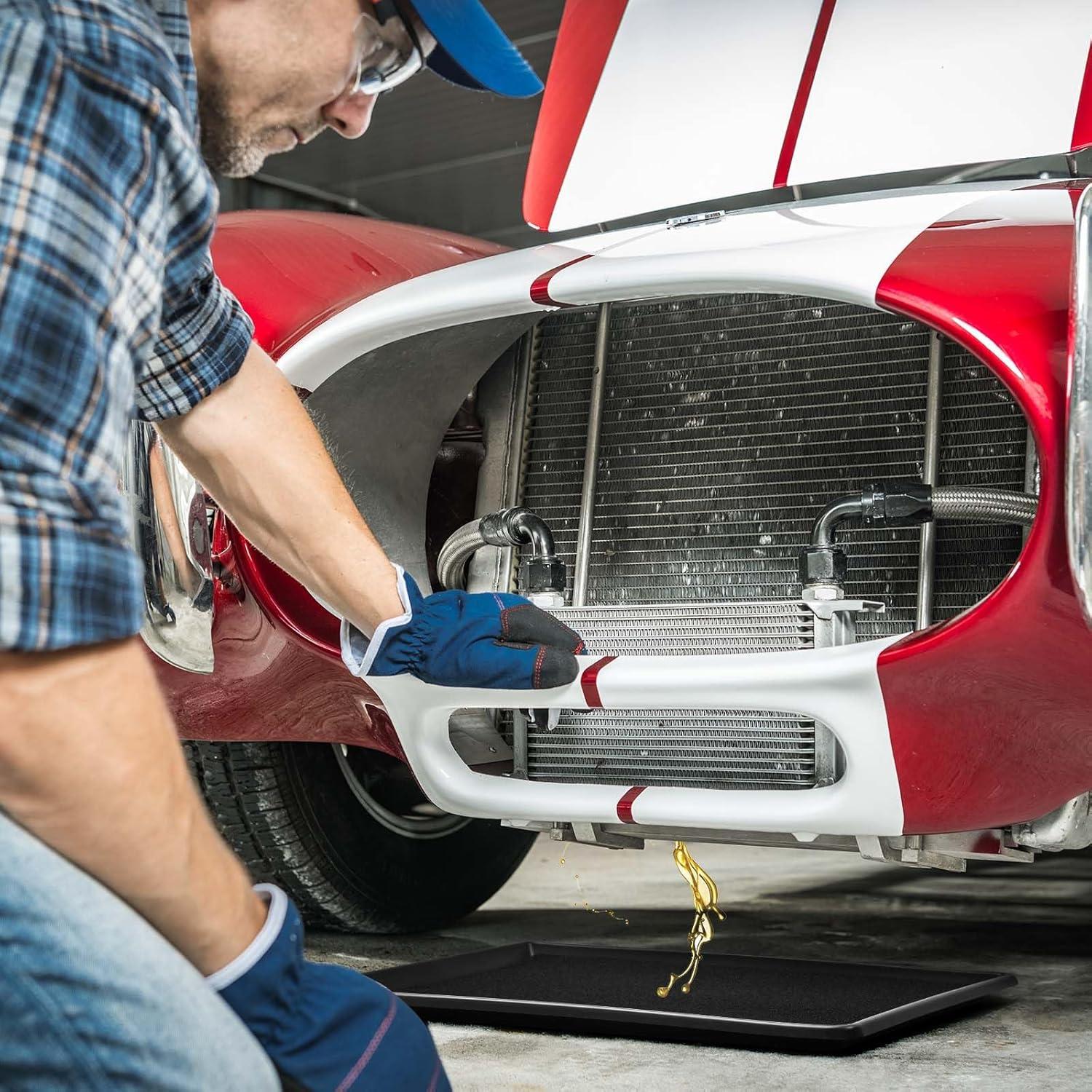 Bandeja de Drenaje de Aceite Uiifan 67.5x51.5 cm con Almohadilla