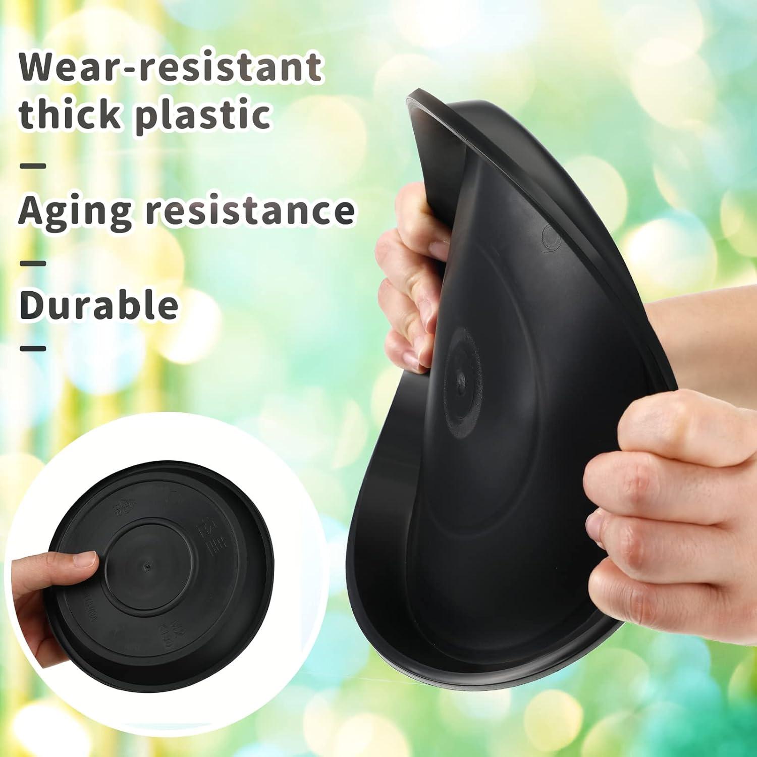 Paquete de 16 bandejas de plástico Patelai para plantas 10-25 cm