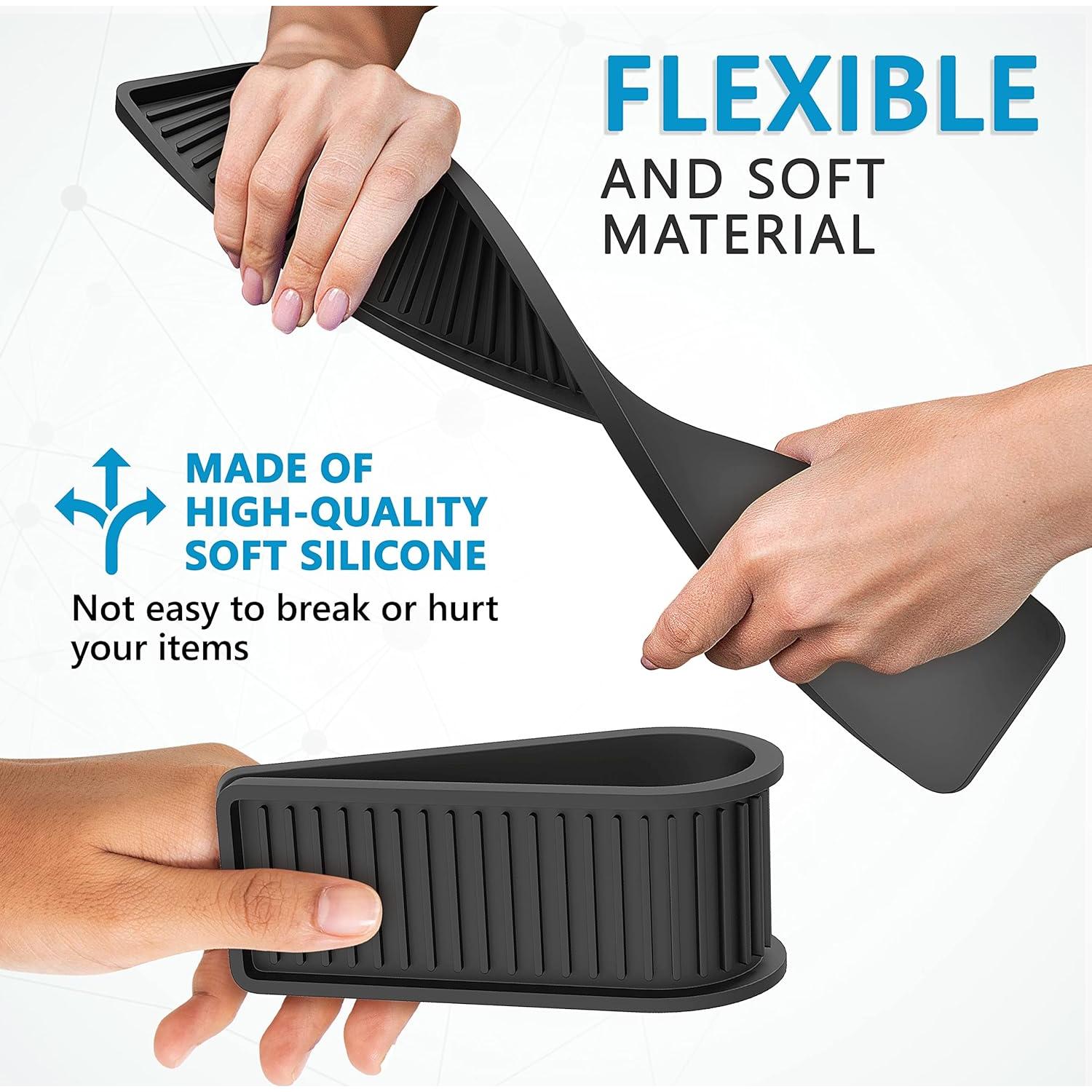 Bandeja de Soporte de Silicona ZAPPOWARE 45.7x7.9cm Negra