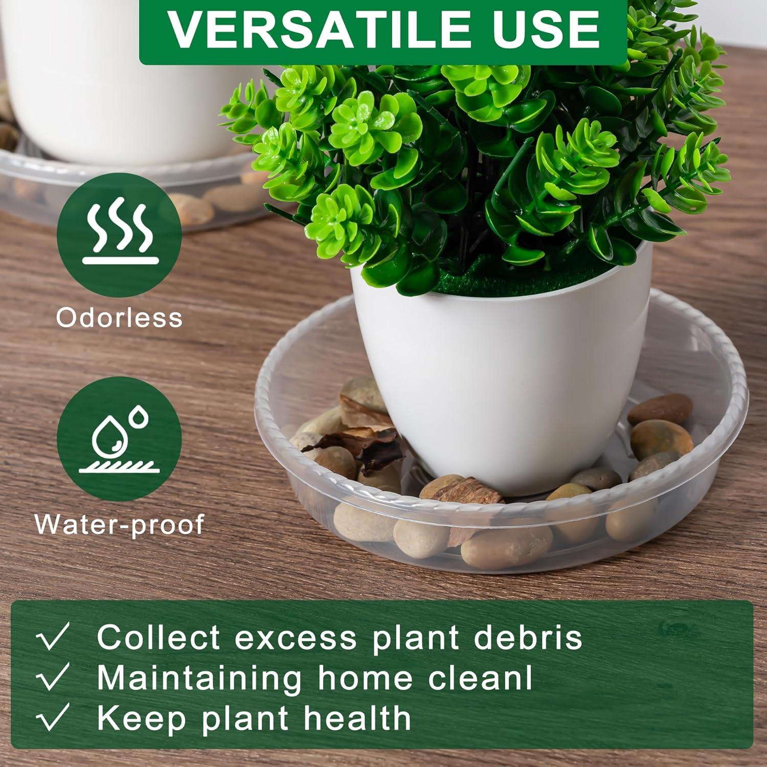 Bandejas para Plantas Hoewina - Paquete de 6 de 25.4 cm