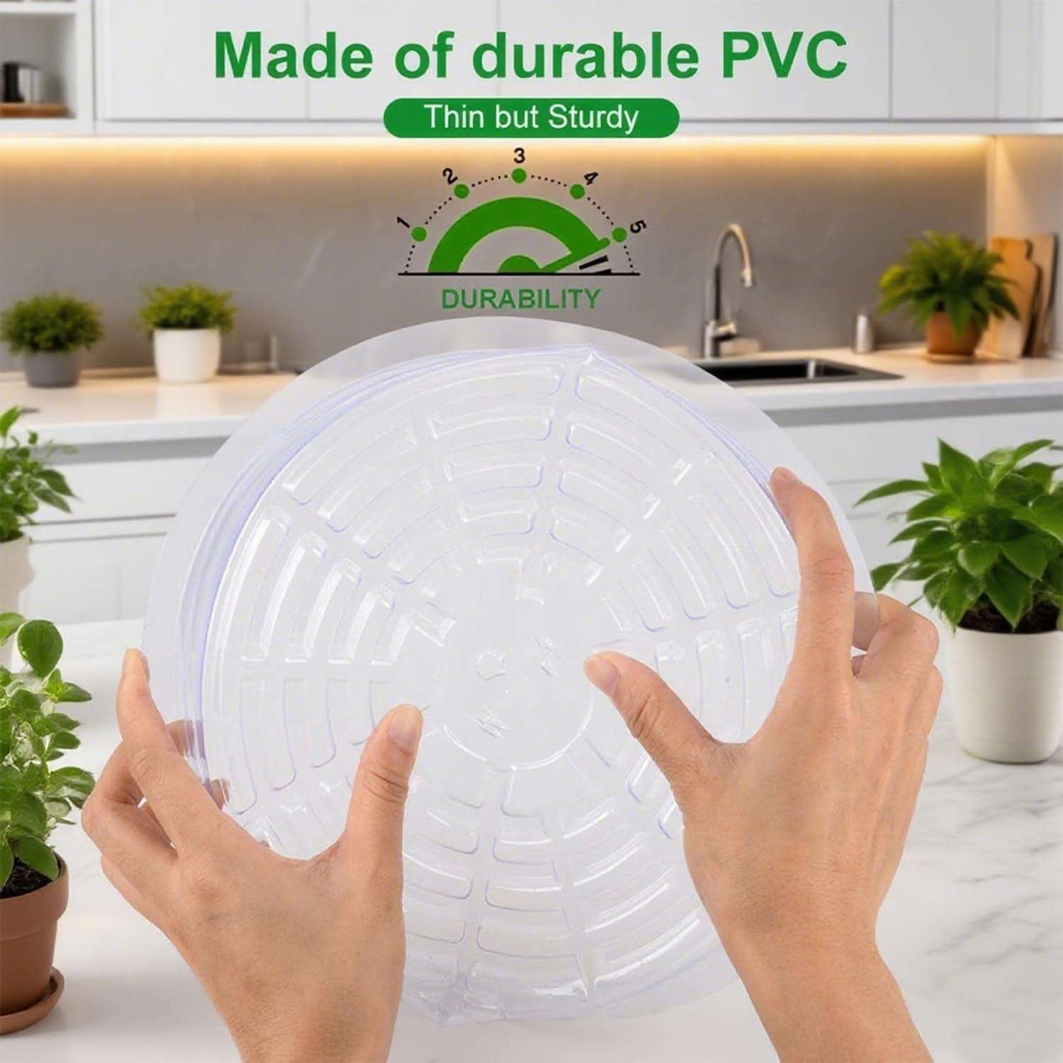 Paquete de 5 Platillos Transparentes TITE 40.6 cm para Plantas