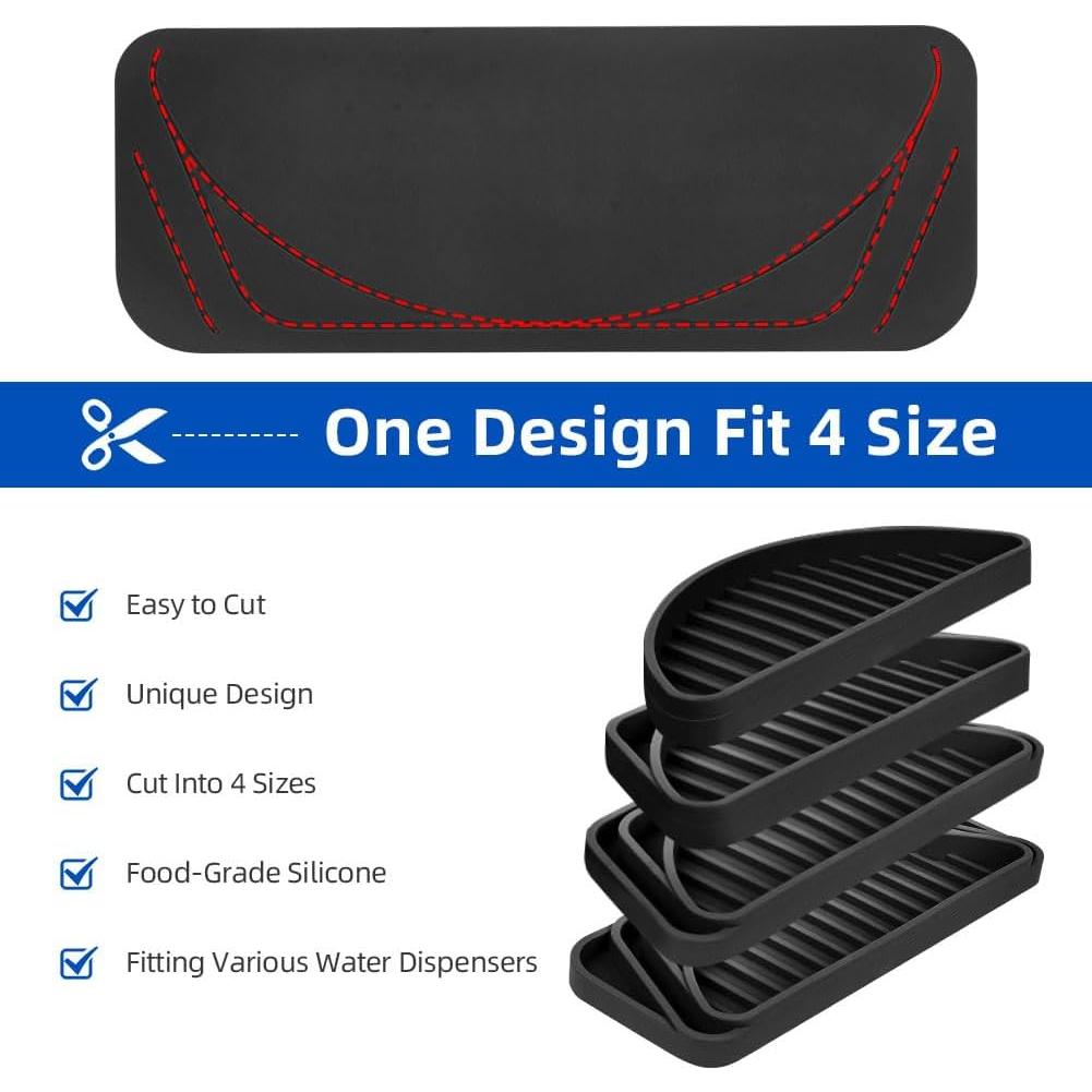 Bandeja de Goteo de Silicona Aolso para Refrigerador 2 Piezas