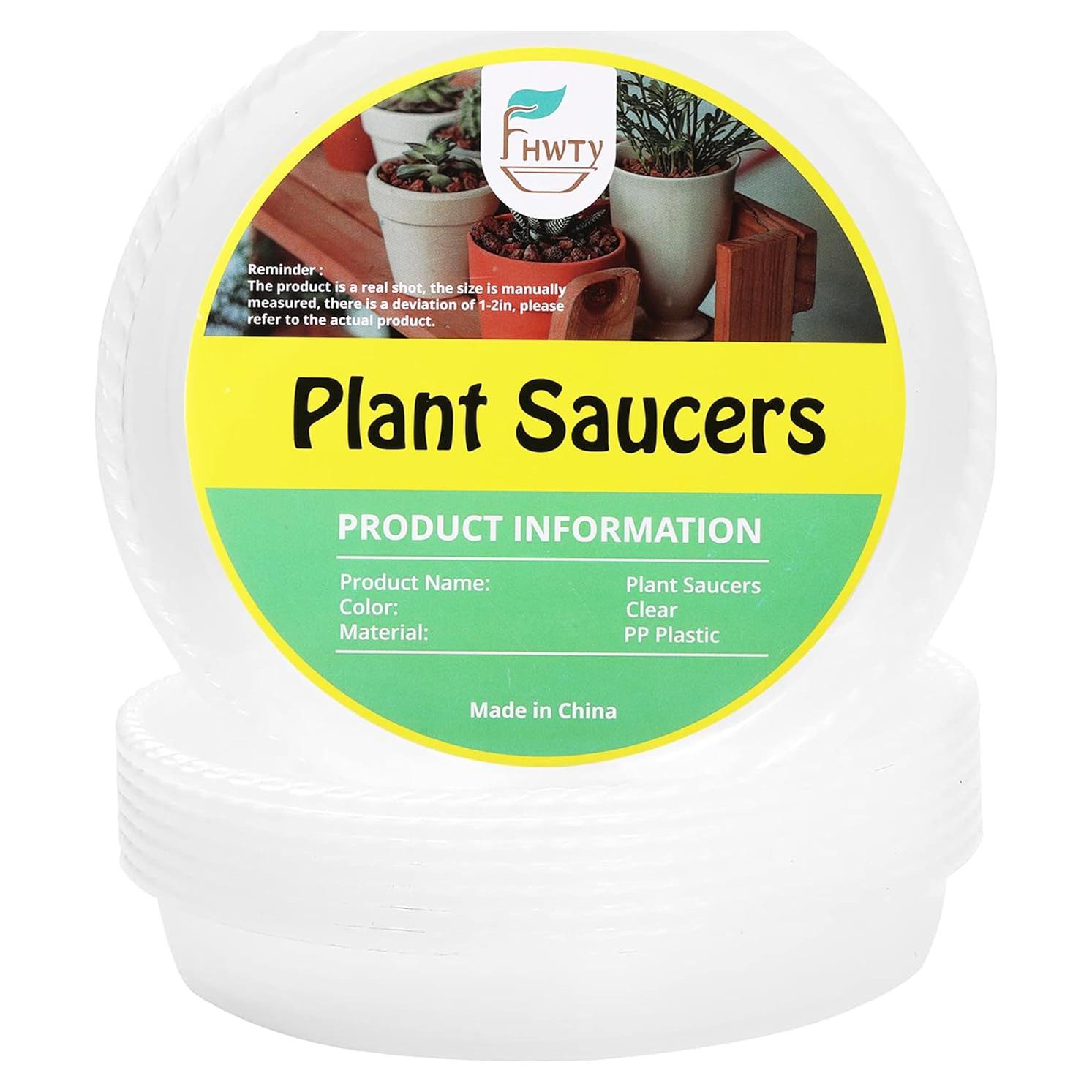 Paquete de 8 bandejas de goteo FHWTY 17.78 cm transparentes