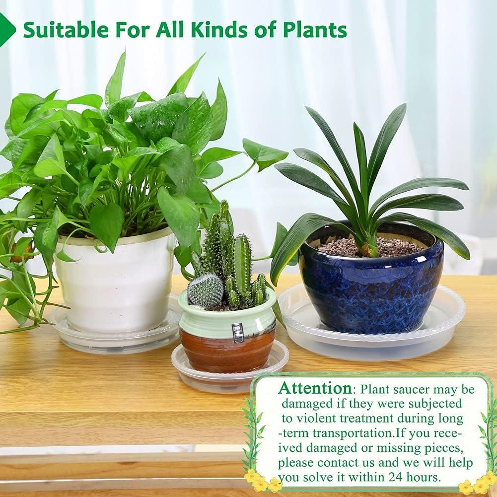 Paquete de 8 bandejas de goteo FHWTY 17.78 cm transparentes