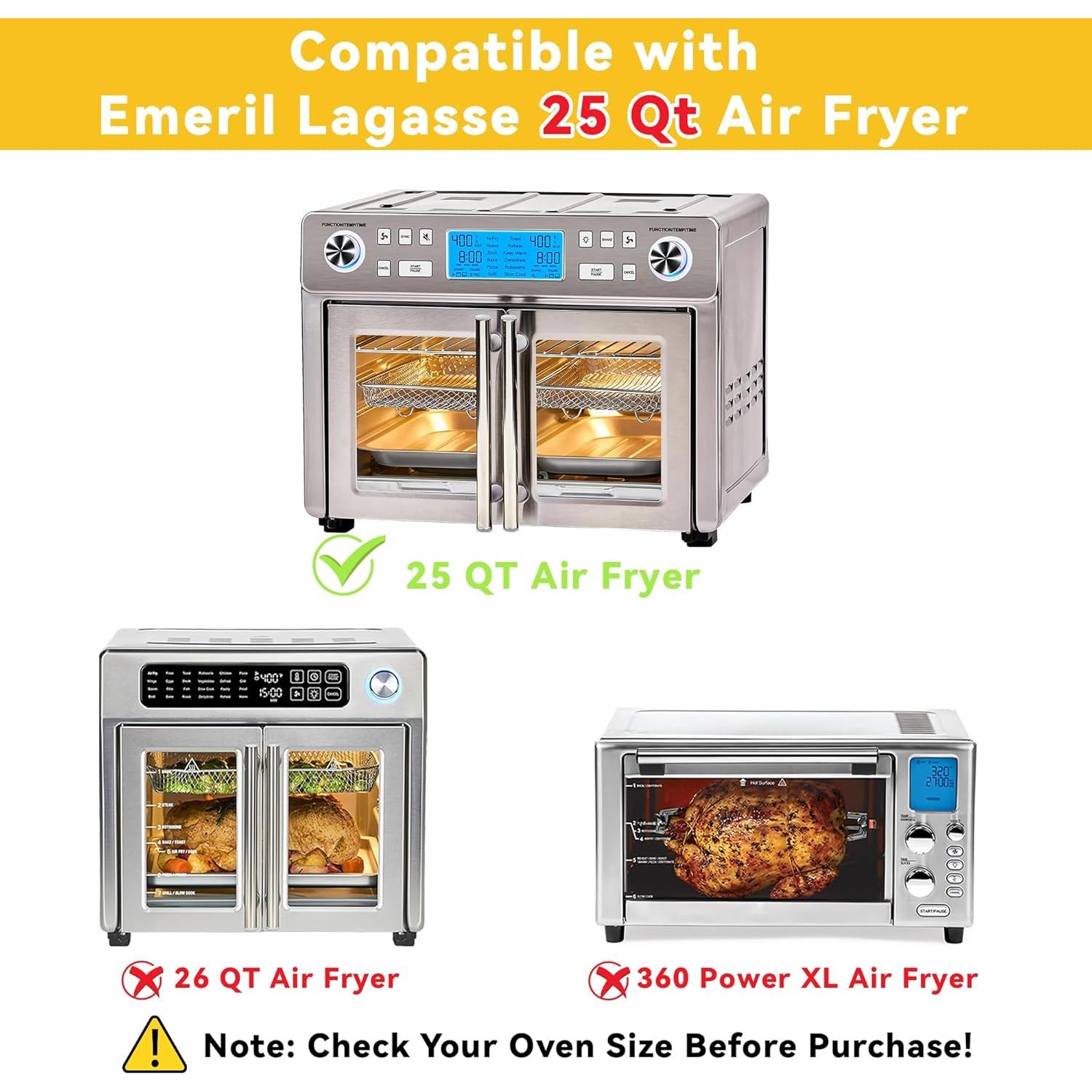 Bandeja de migas de repuesto Emeril Lagasse 25 Qt con 4 forros