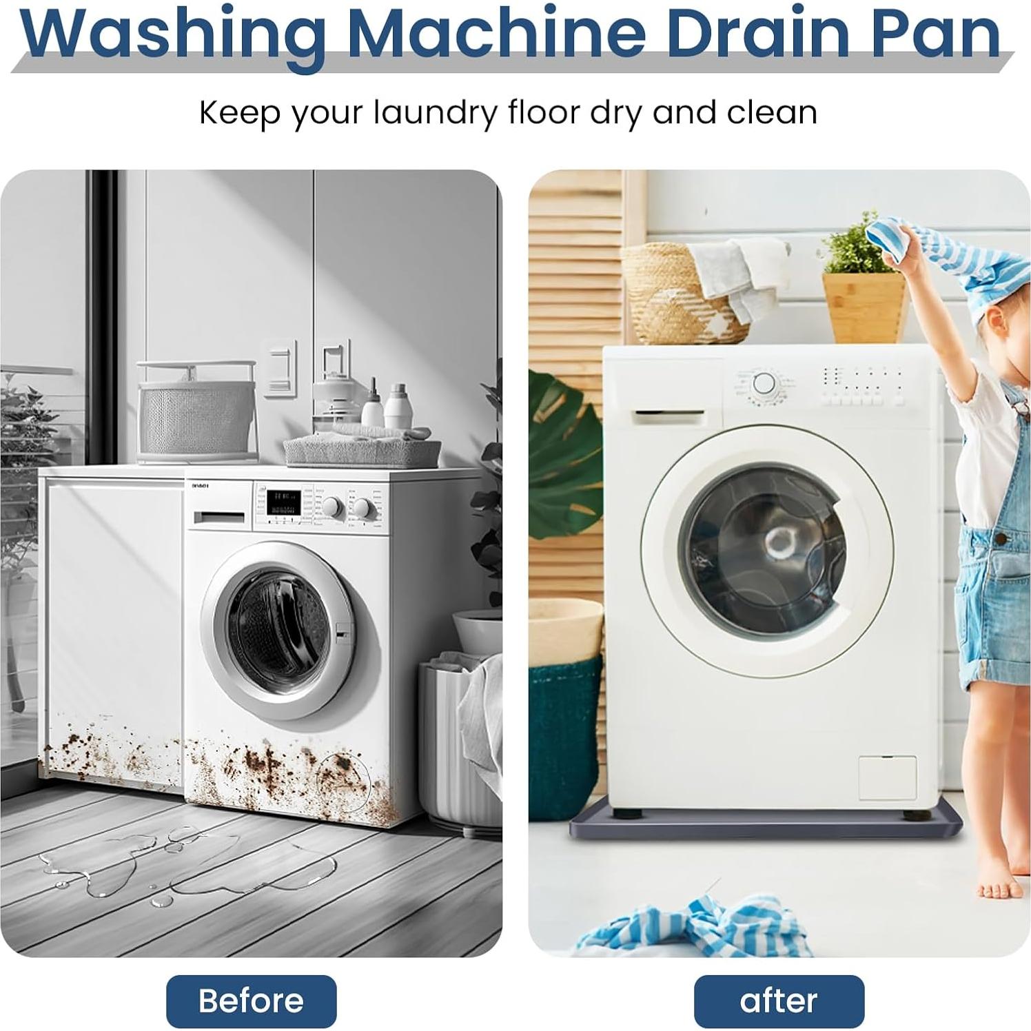 Bandeja de Silicona Antideslizante para Lavadora 68.58 cm Gris