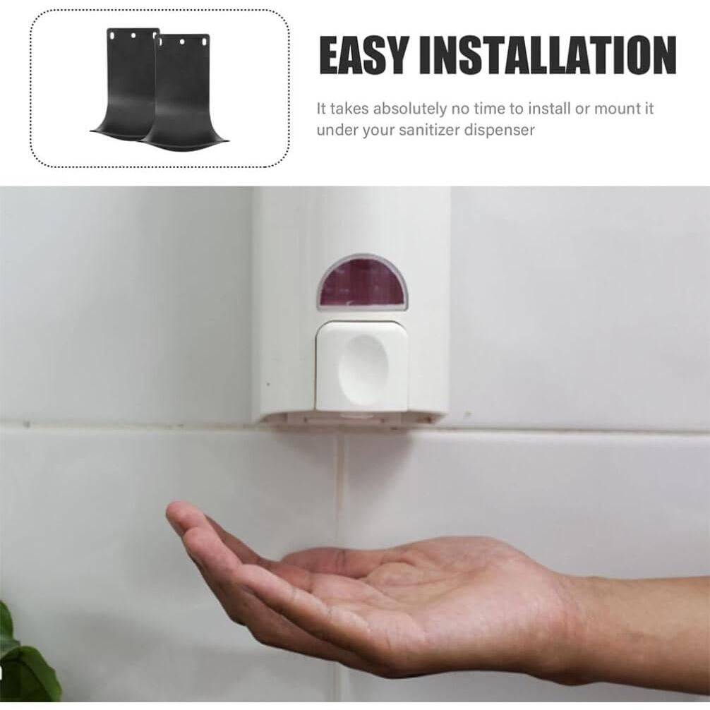 Soporte de Dispensador de Jabón YARNOW 4 Piezas Negro