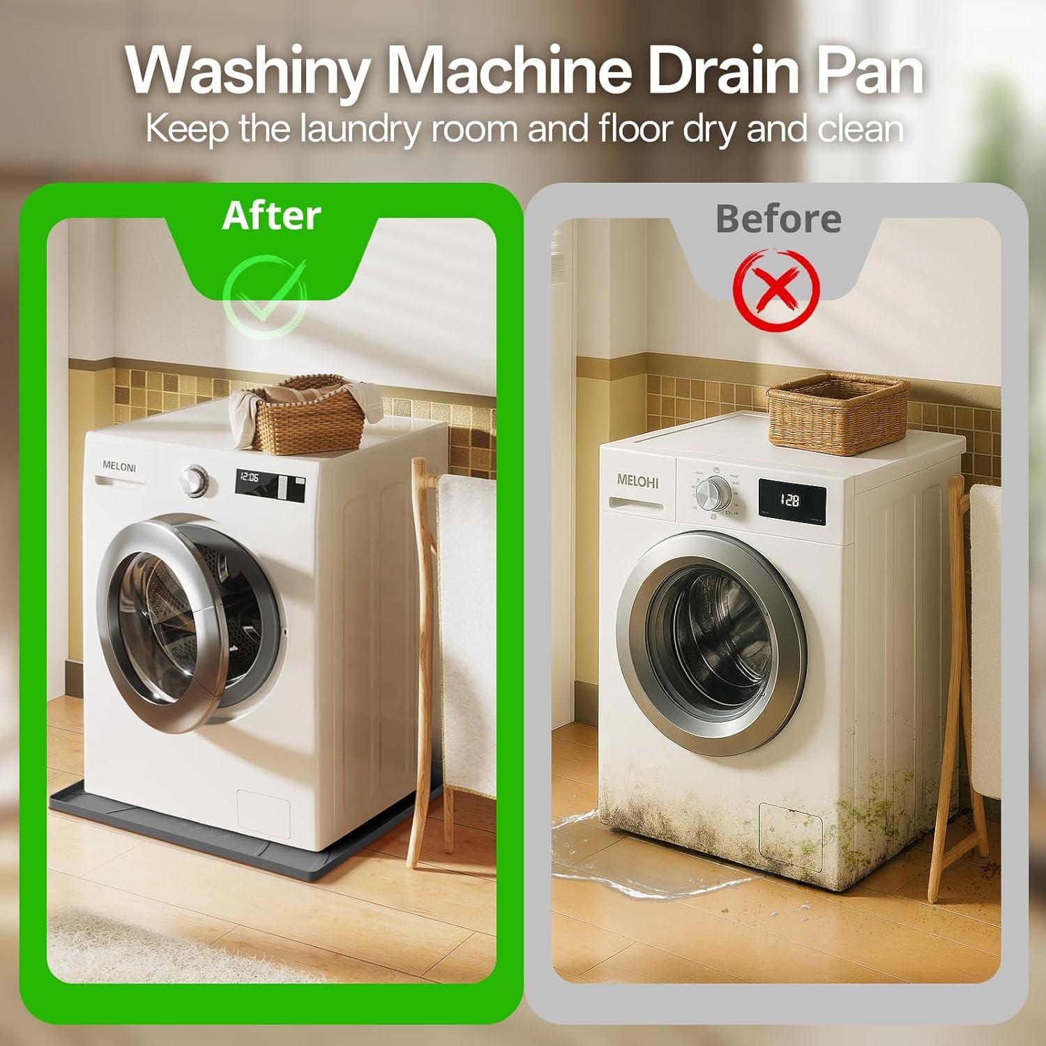 Bandeja de Drenaje para Lavadora EWX 67.3x67.3 cm Antivibración