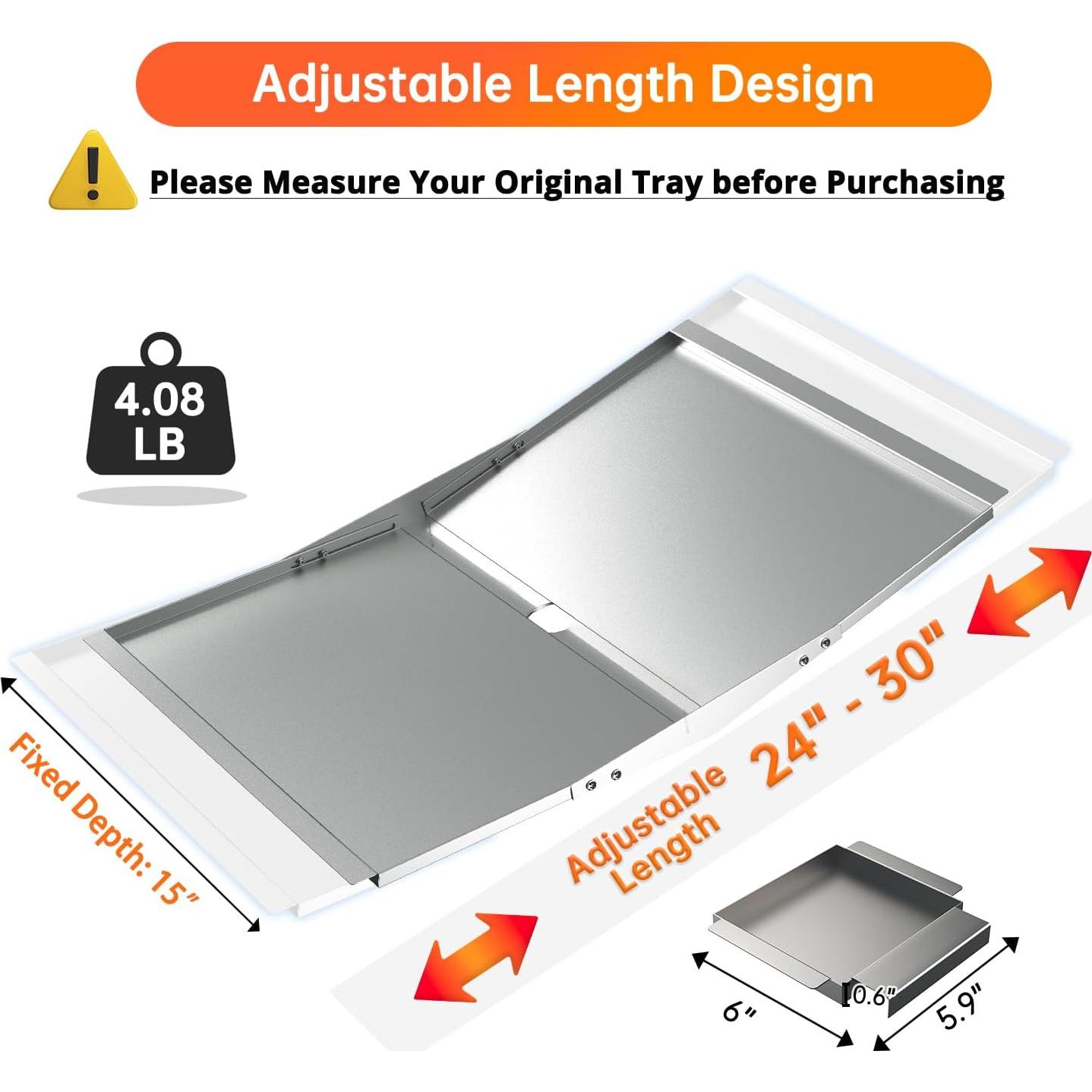 Bandeja de Goteo Universal Parilla Dyna Glo 24-30" Ajustable