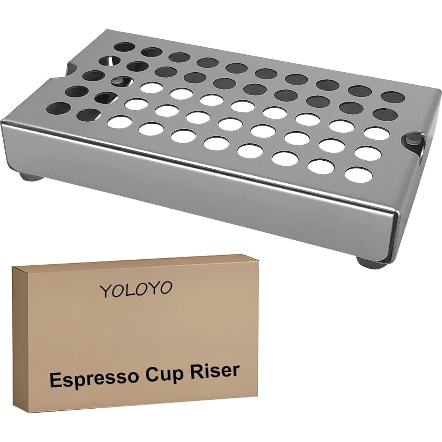Soporte Elevador para Tazas de Espresso YOLOYO 30mm Acero Inoxidable