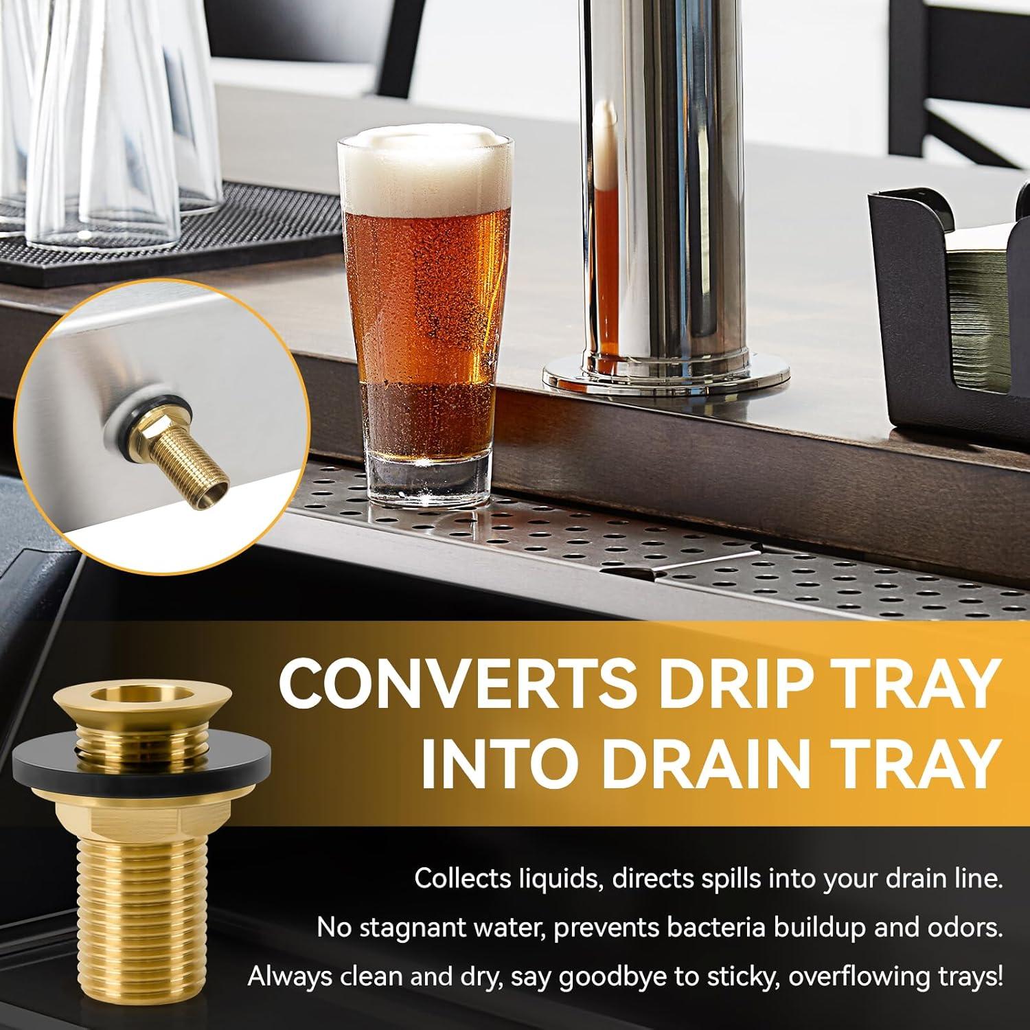 Conjunto de Drenaje de Bandeja de Goteo ERETOW 2" con NPT 1/2"