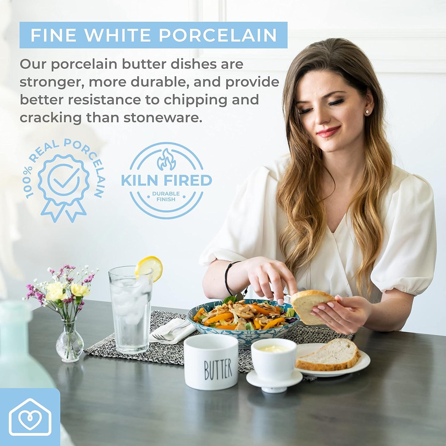 Crock de Mantequilla de Porcelana Heartland Home 142g