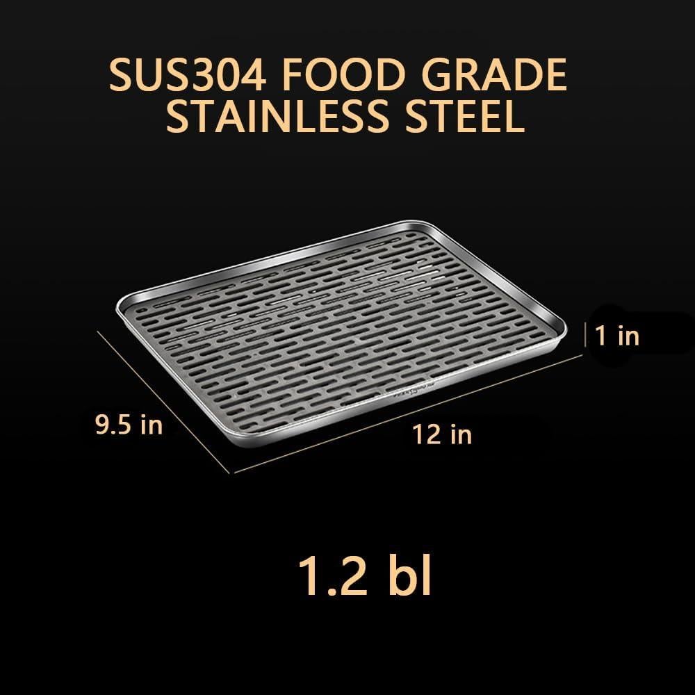 Bandeja de Drenaje Acero Inoxidable Reginsnow 31.75x24.89 cm