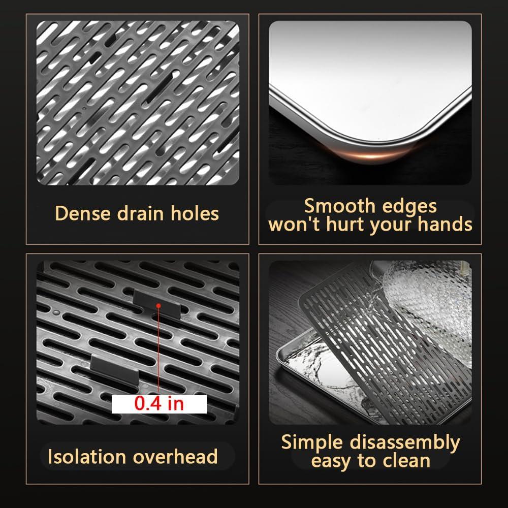 Bandeja de Drenaje Acero Inoxidable Reginsnow 31.75x24.89 cm