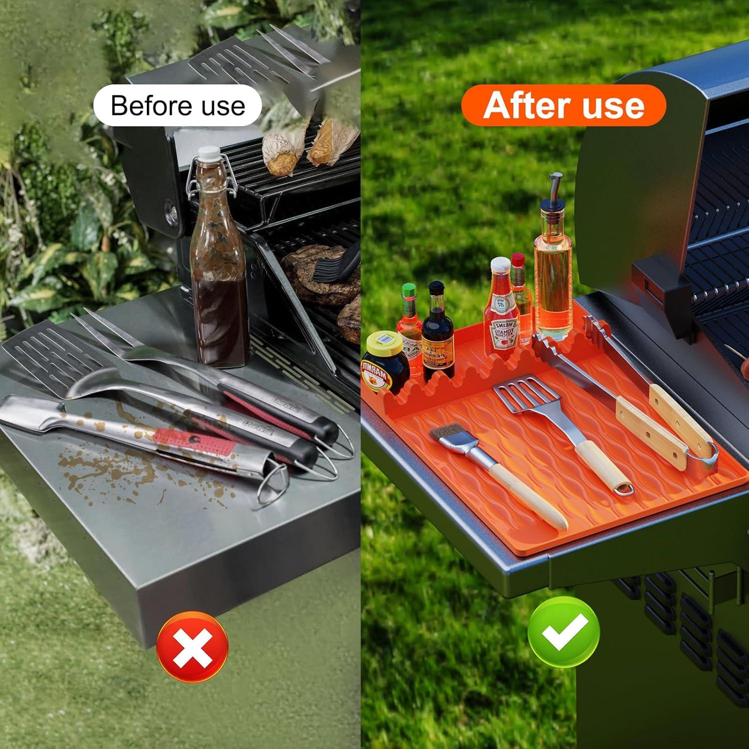 Juego de 2 Tapetes de Silicona YOUCHENGZHIFAN para BBQ 40.6x29.2cm