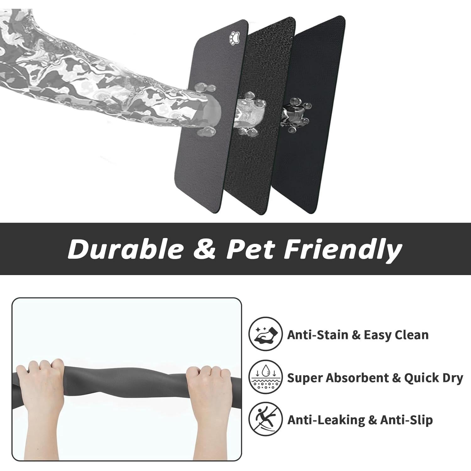 Alfombrilla Absorbente para Mascotas HotLive 30.48x48.26cm Gris