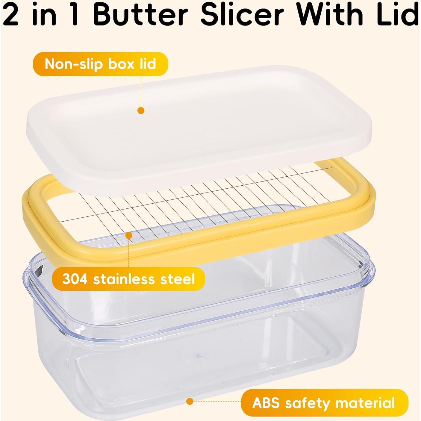 Contenedor de Mantequilla Hermético ELEGICKLIP con Cortador 220g