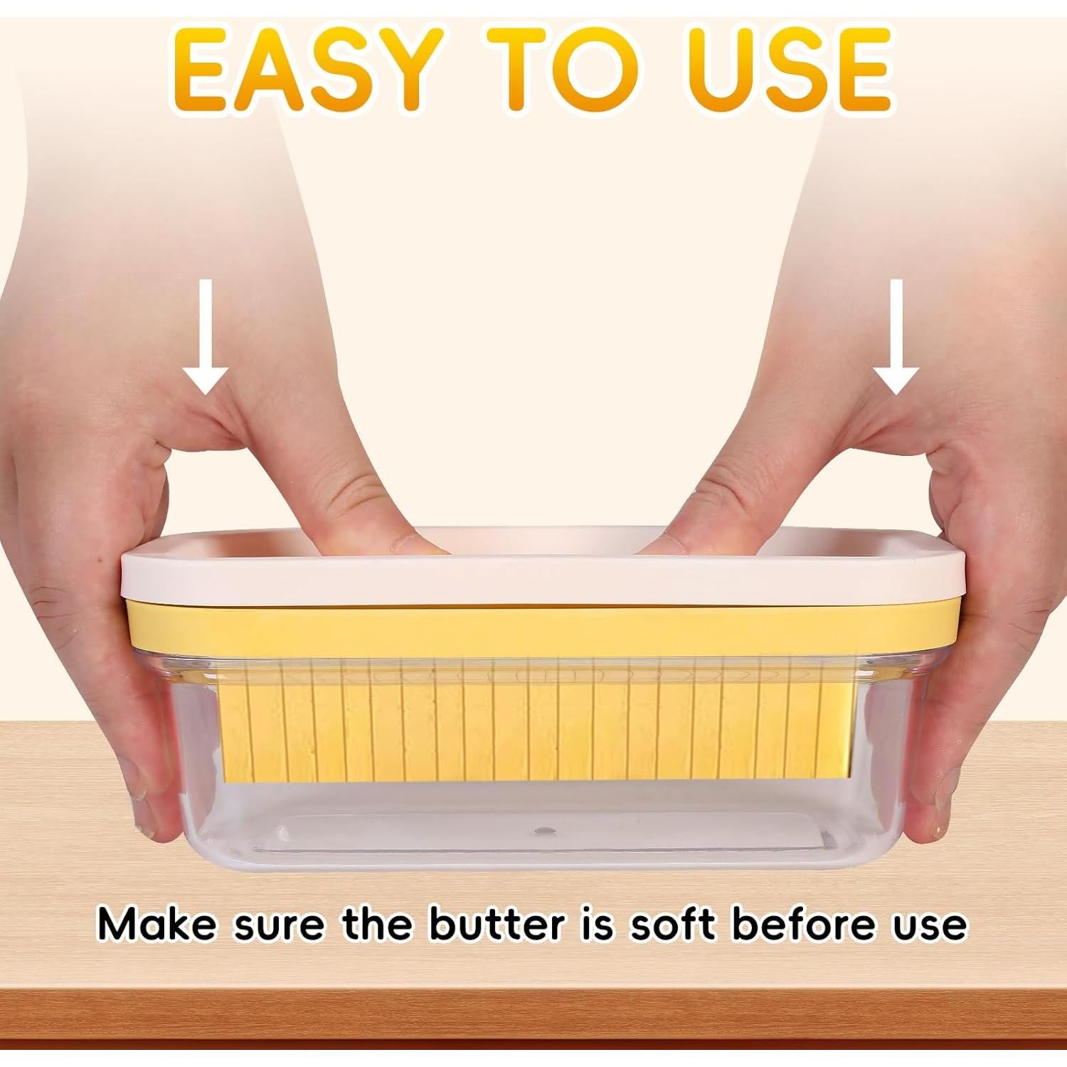 Contenedor de Mantequilla Hermético ELEGICKLIP con Cortador 220g