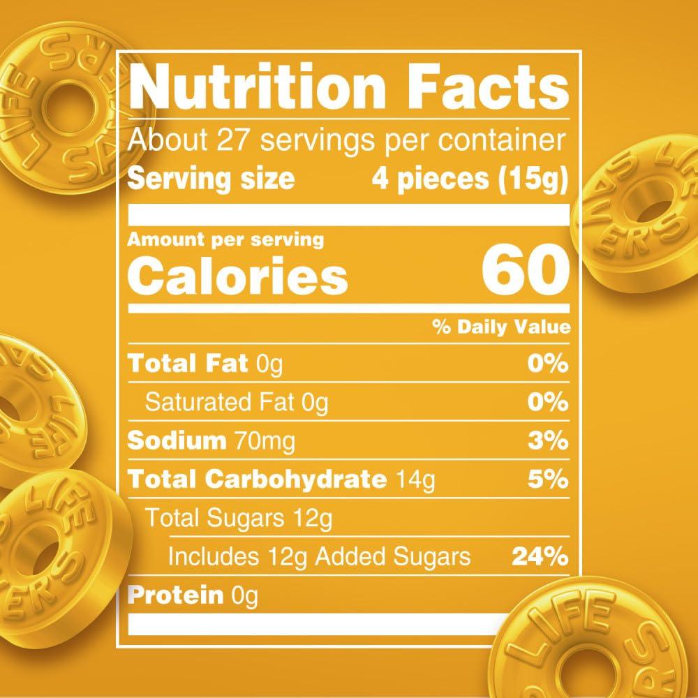 Dulces Duros Life Savers Sabor Ron Mantequilla 4 Bolsas 411g