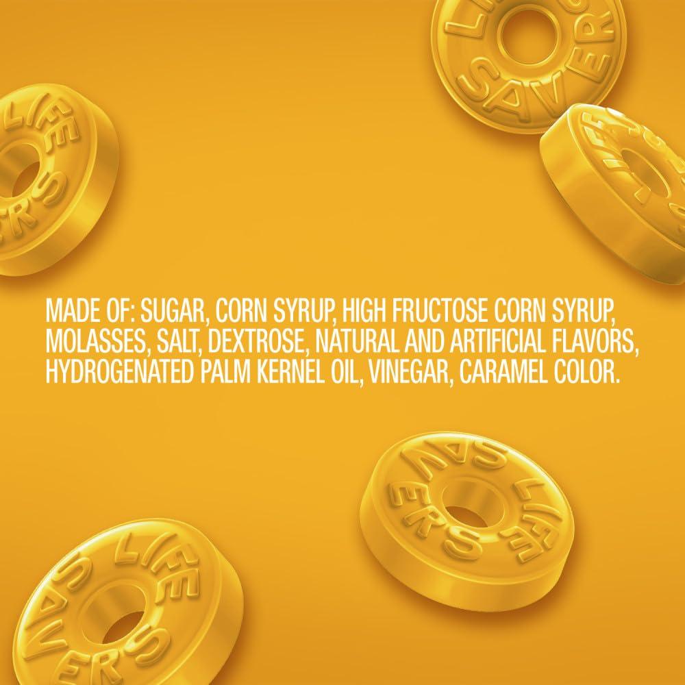 Dulces Duros Life Savers Sabor Ron Mantequilla 4 Bolsas 411g