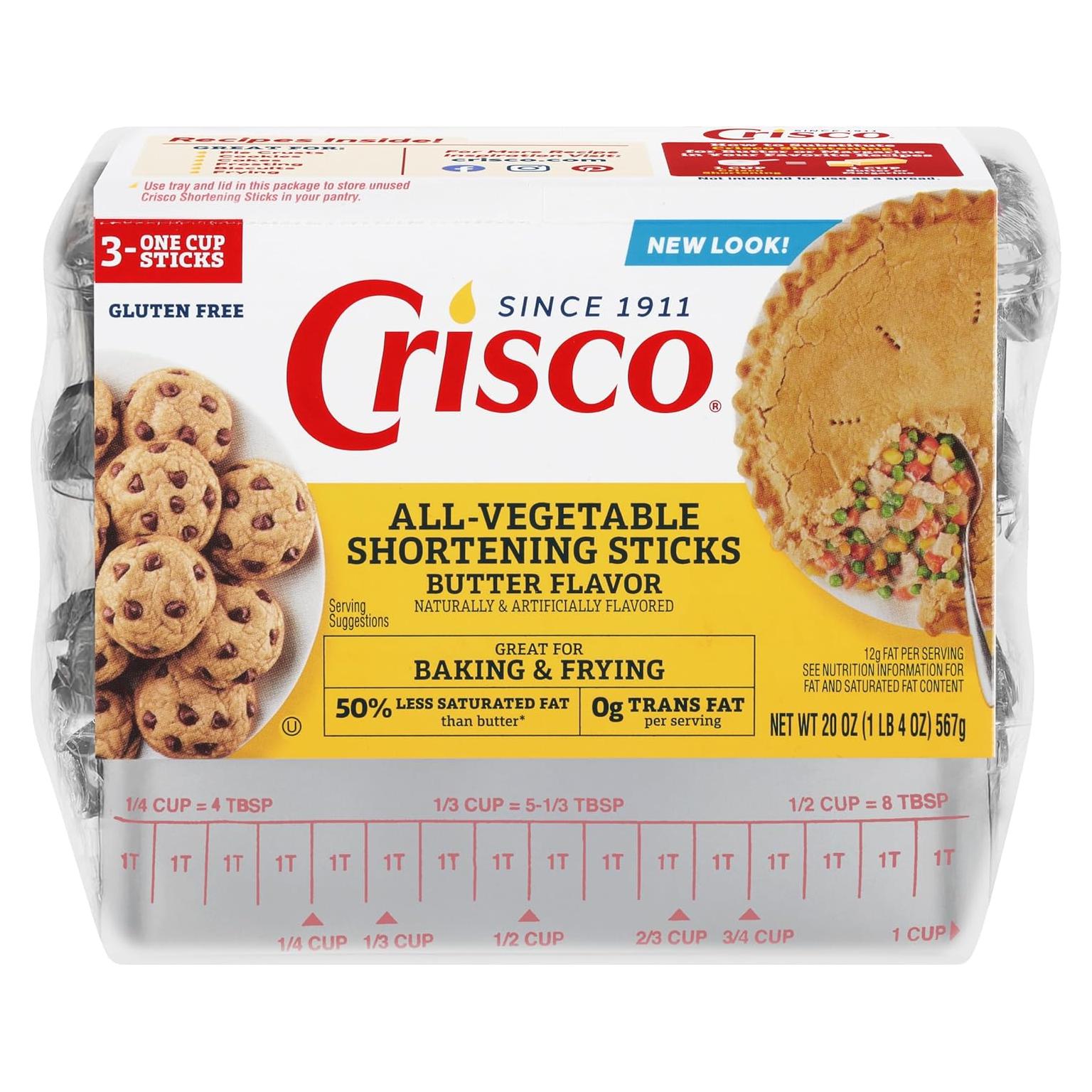 Crisco Acortamiento Vegetal Sabor Mantequilla 567g