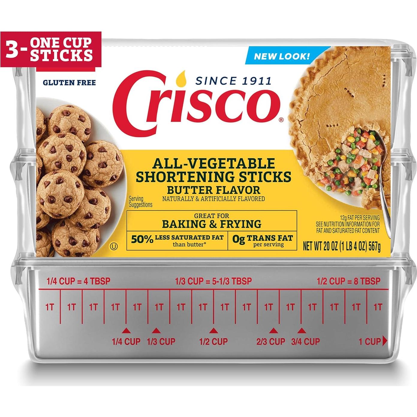 Crisco Acortamiento Vegetal Sabor Mantequilla 567g