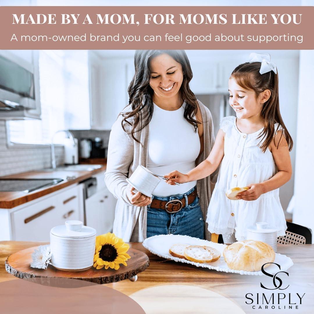 Crock de Mantequilla Simply Caroline con Tapa - 3 Palitos