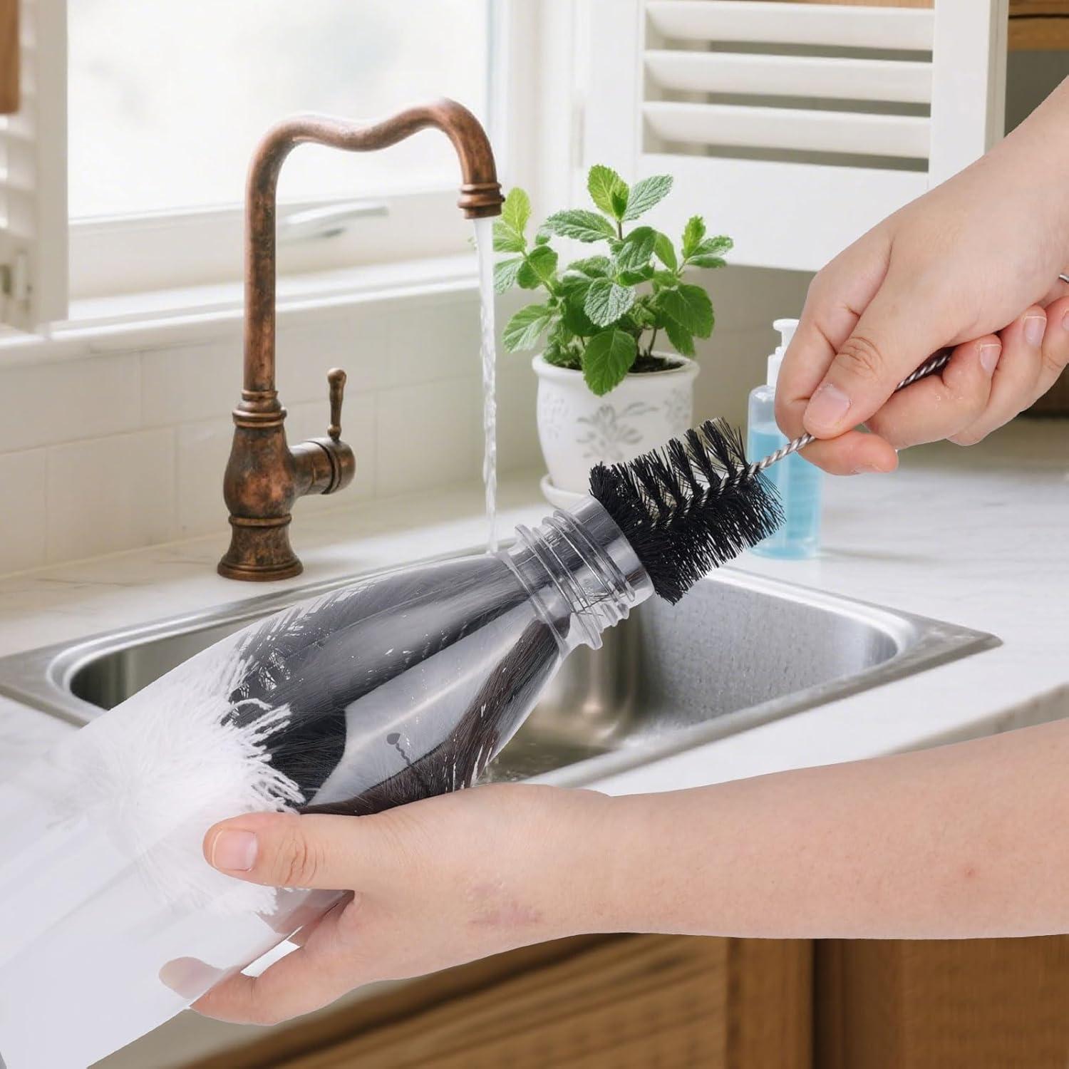 Cepillo de Limpieza para Botellas Tinoaly 34x9cm Nylon Suave