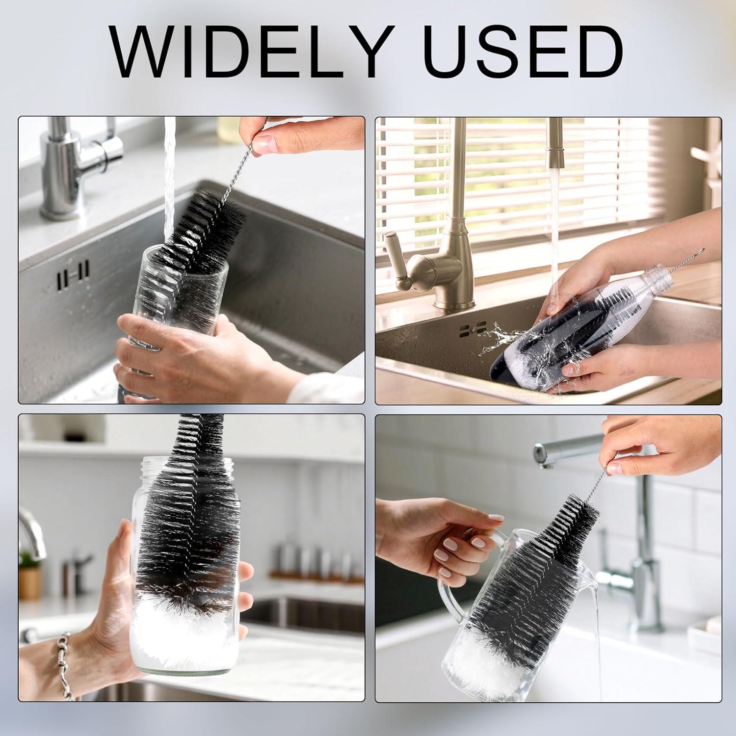 Cepillo de Limpieza para Botellas Tinoaly 34x9cm Nylon Suave