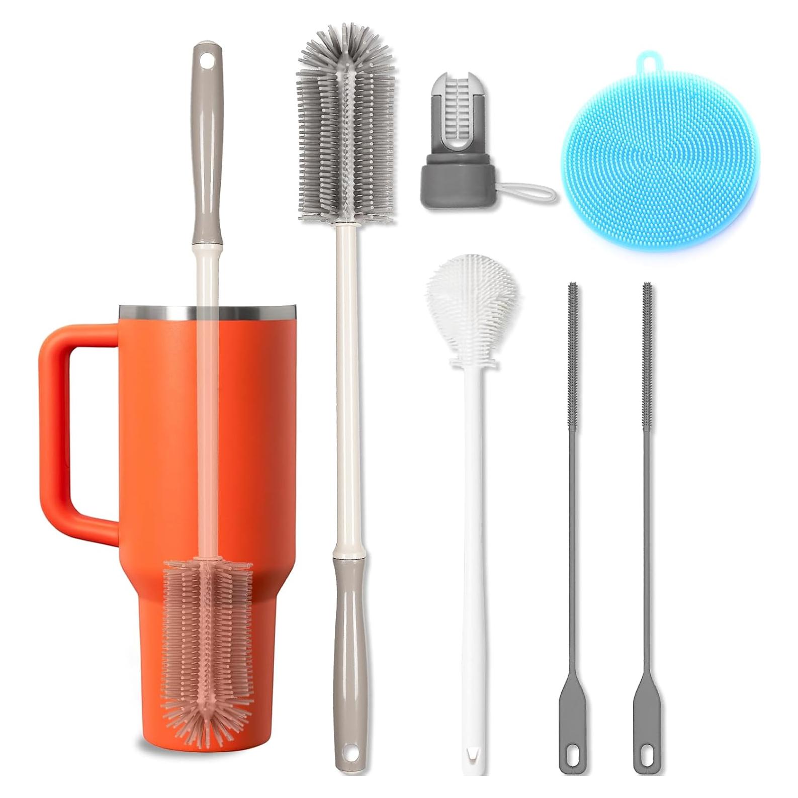 Set de cepillos de limpieza Fojaglad - 6 unidades de silicona