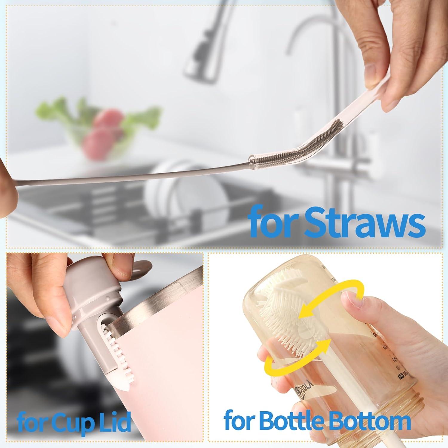 Set de cepillos de limpieza Fojaglad - 6 unidades de silicona