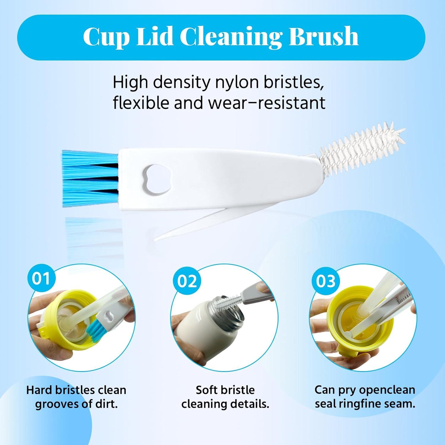 Cepillo de Botellas 4 en 1 TooLe - Azul, 30.48 cm