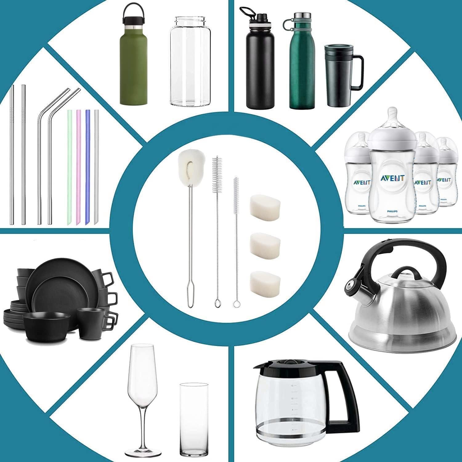 Set de 6 Cepillos de Limpieza ALINK para Botellas 14.5"