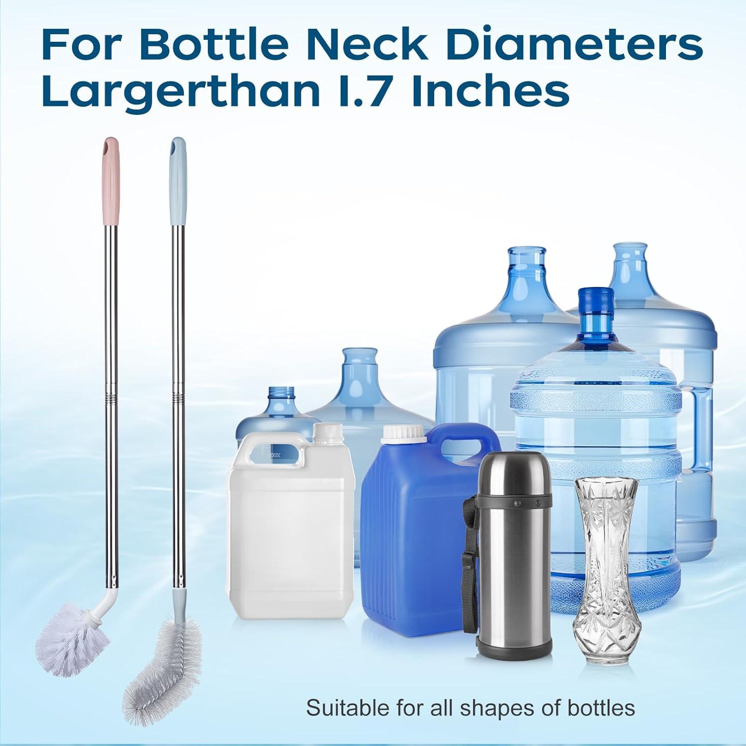 Juego de 2 Cepillos de Limpieza AQFTUSX para Botellas 66-74 cm