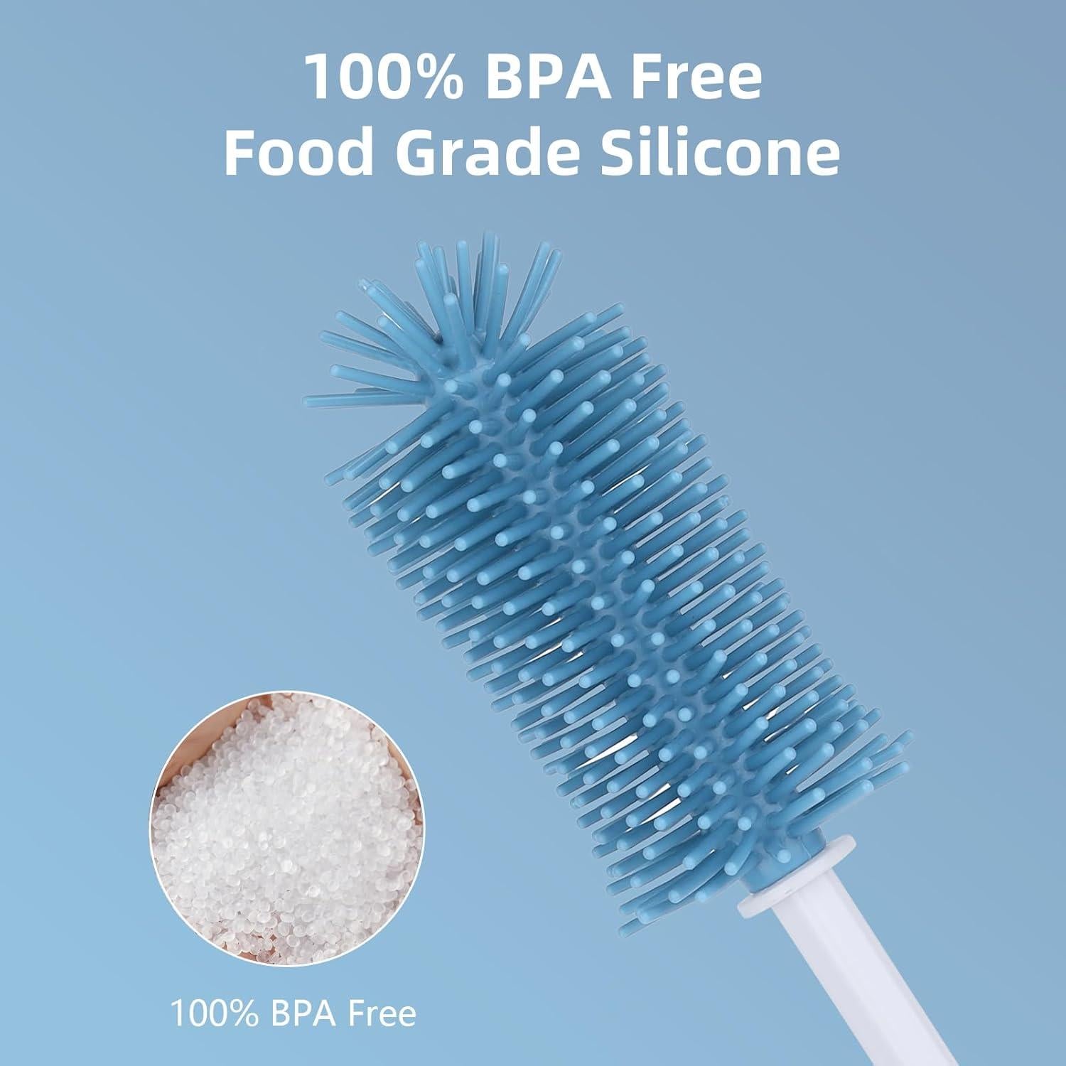 Kit de Cepillos de Limpieza GUARDIX 5 en 1 - Silicona Grado Alimenticio