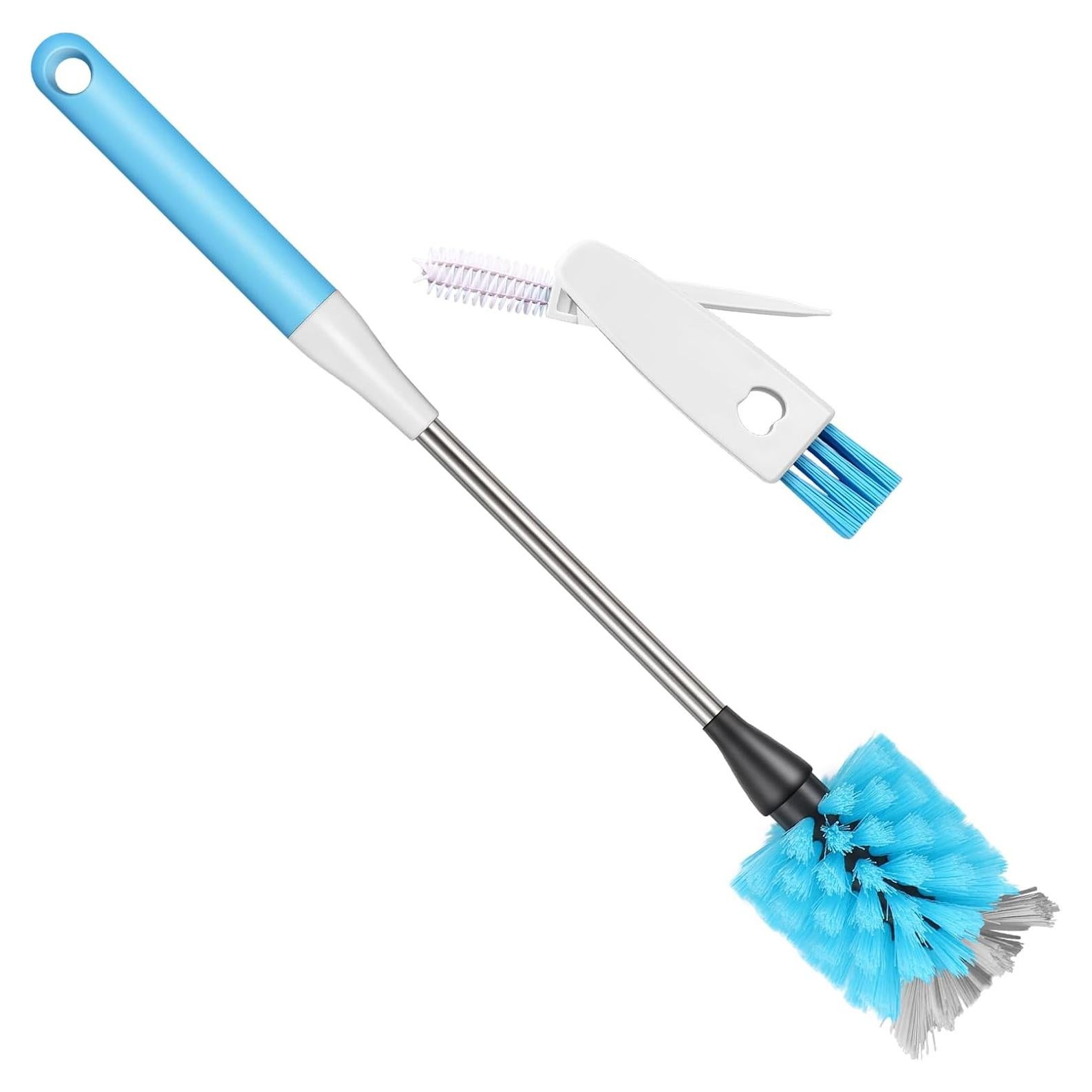 Cepillo de Botellas 2-en-1 AIOUIERSCN Mango Largo 37 cm