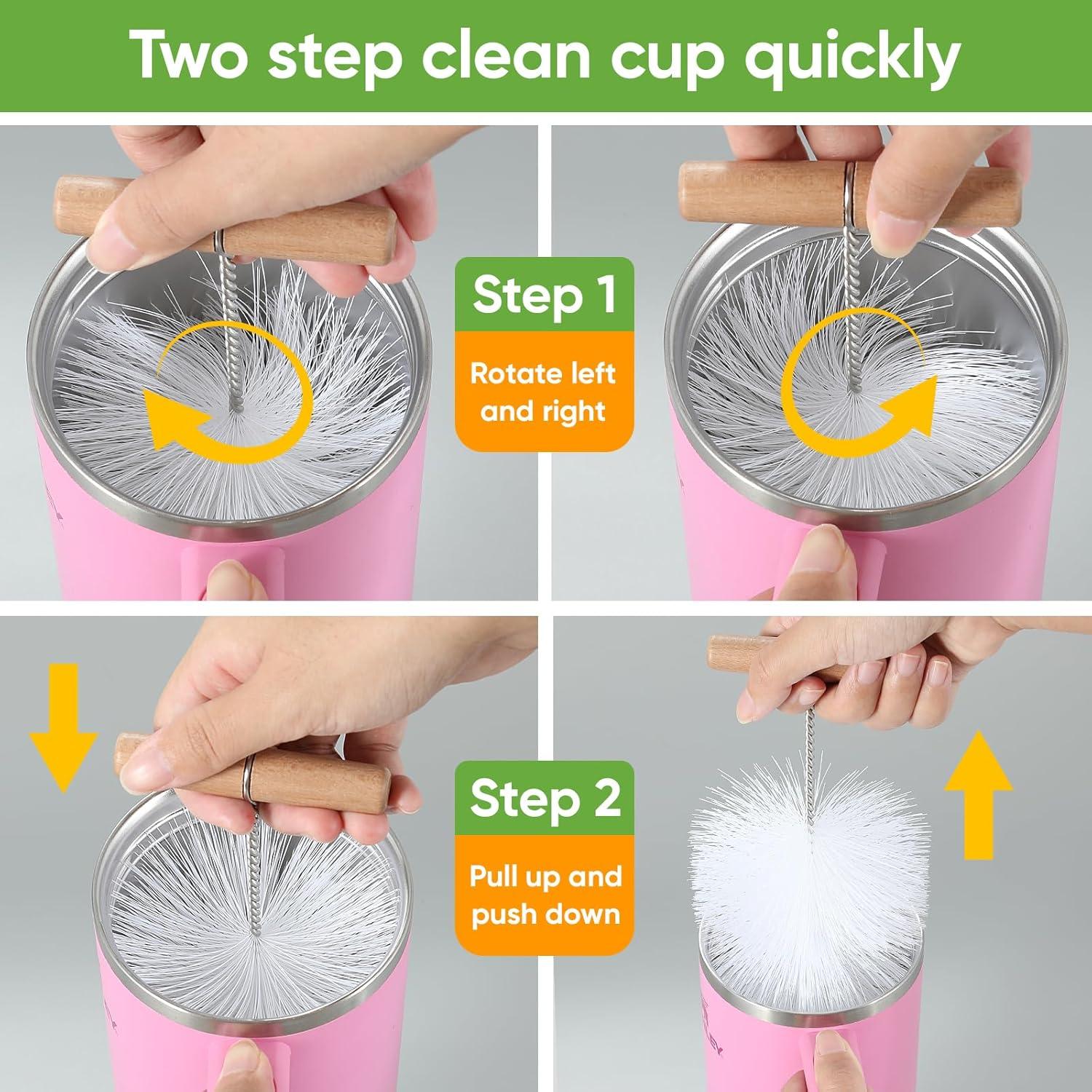 Juego de cepillos de limpieza de botellas TUNIKO 3 en 1