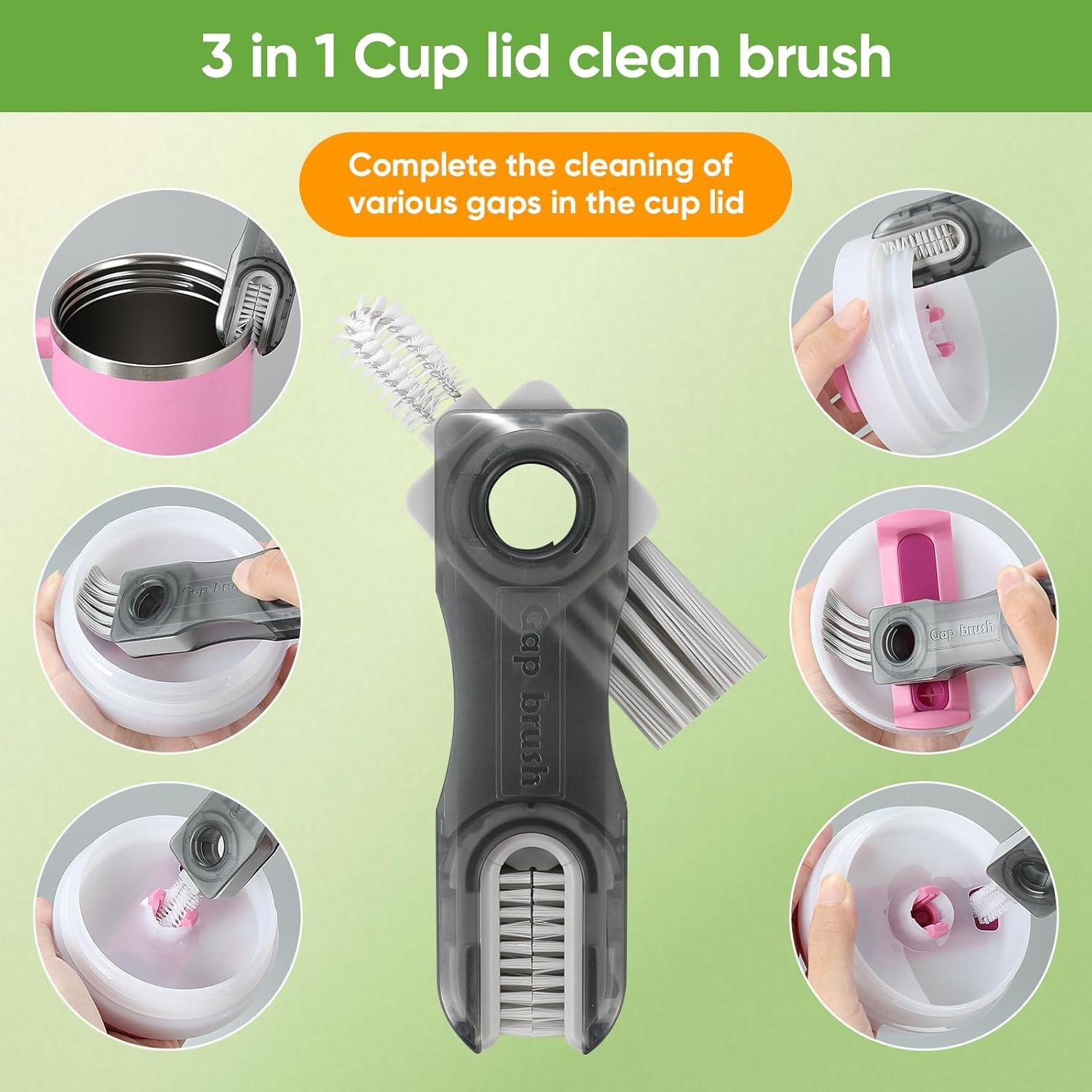 Juego de cepillos de limpieza de botellas TUNIKO 3 en 1