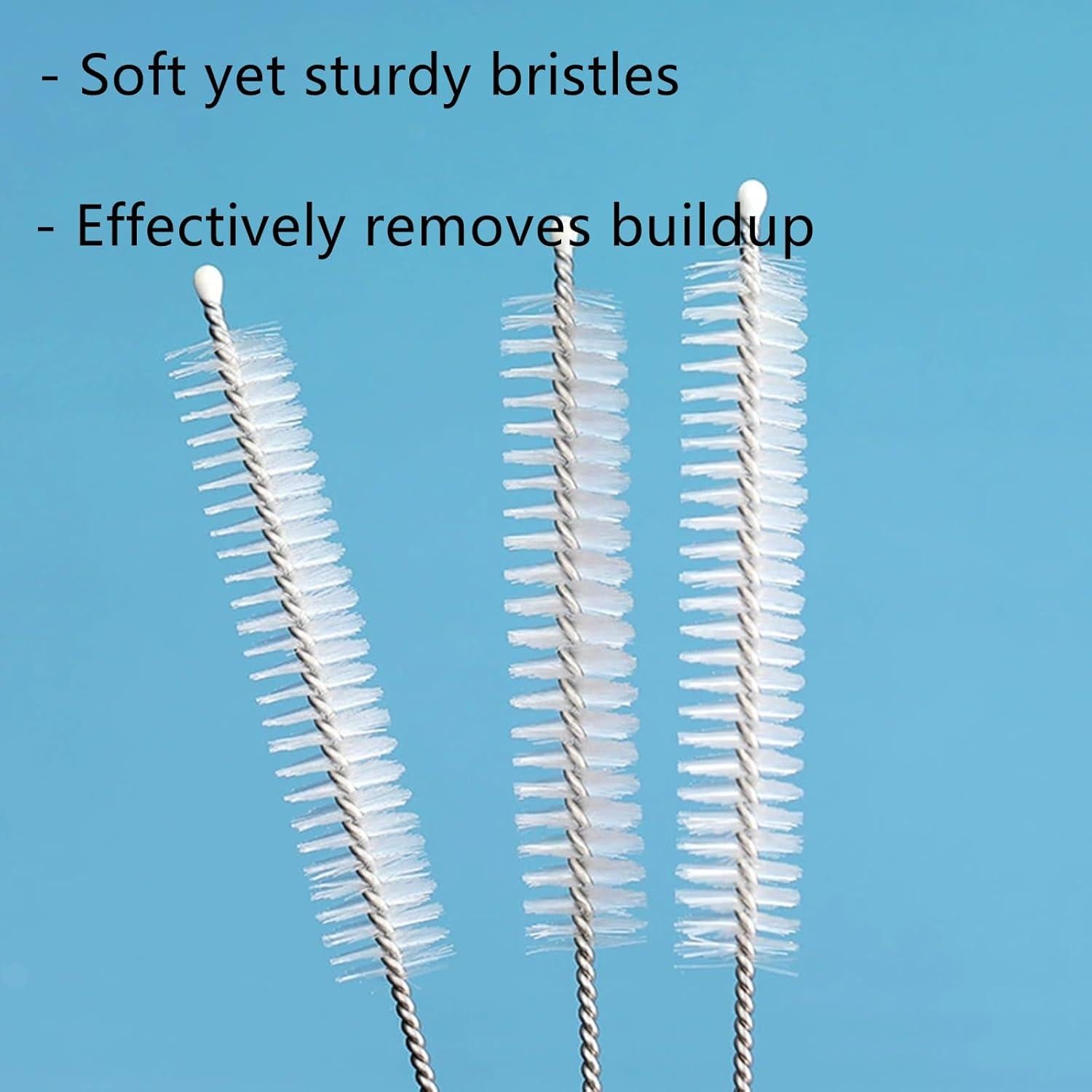 Juego de 4 cepillos limpiadores Suwzuqn para pajitas y botellas