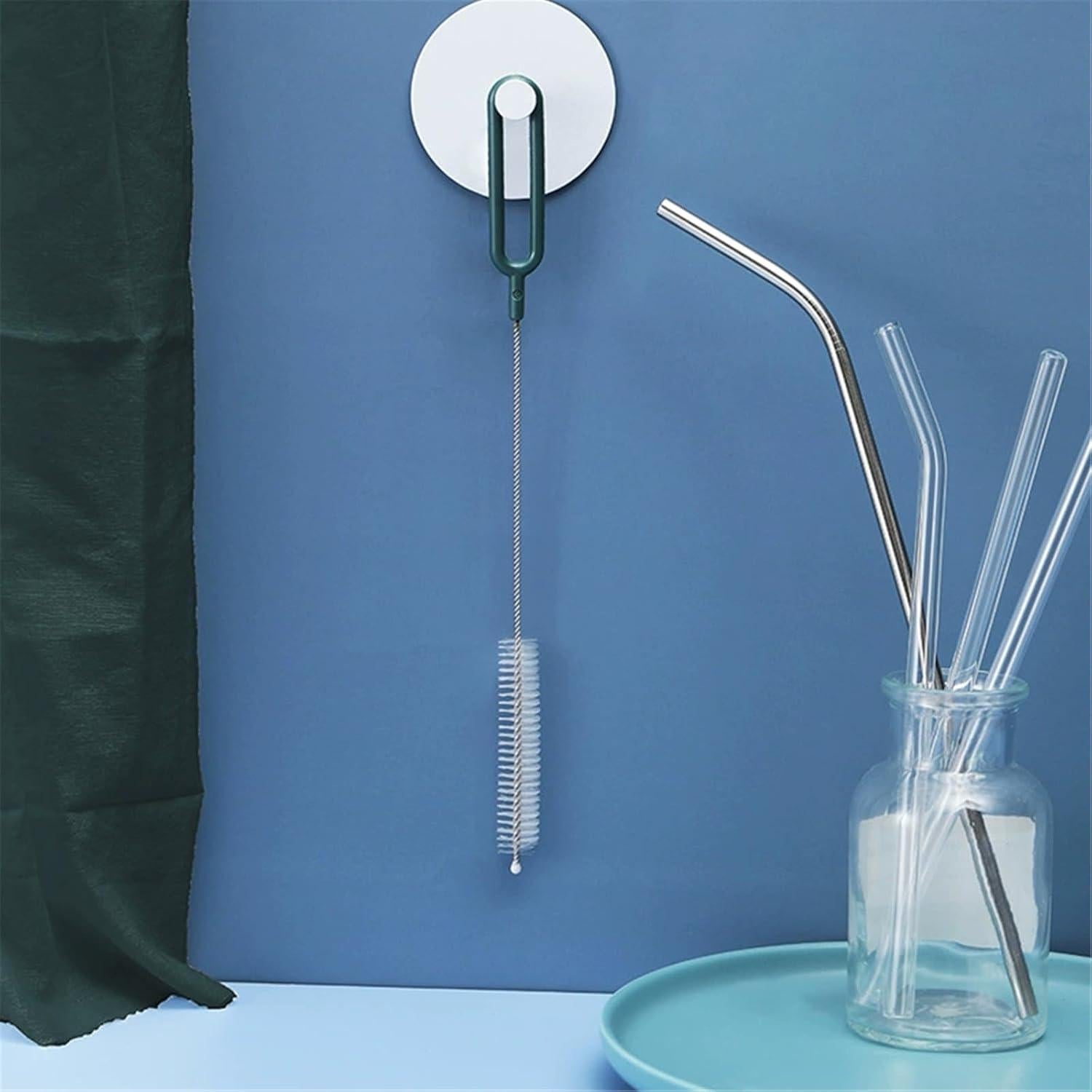 Juego de 4 cepillos limpiadores Suwzuqn para pajitas y botellas