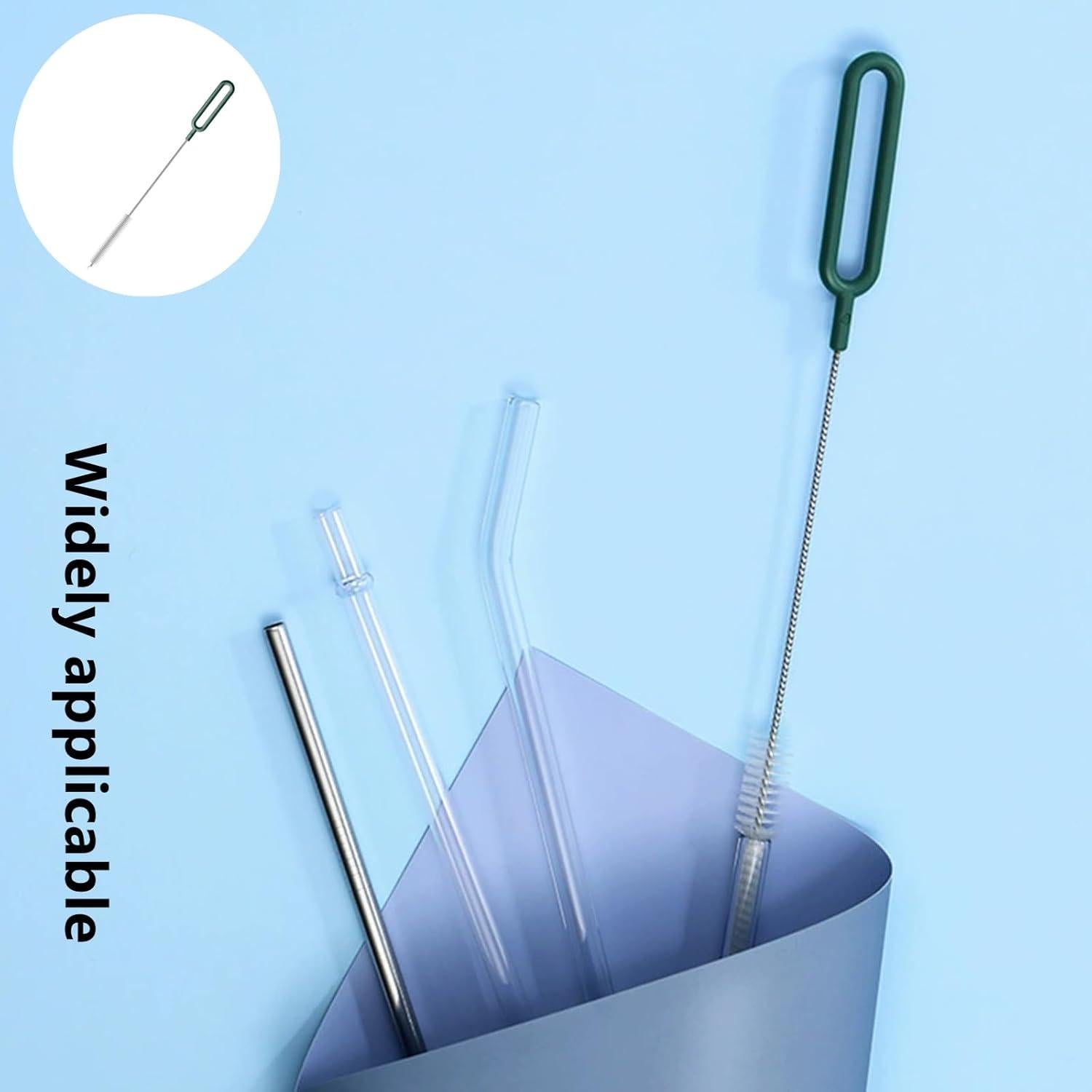 Juego de 4 cepillos limpiadores Suwzuqn para pajitas y botellas