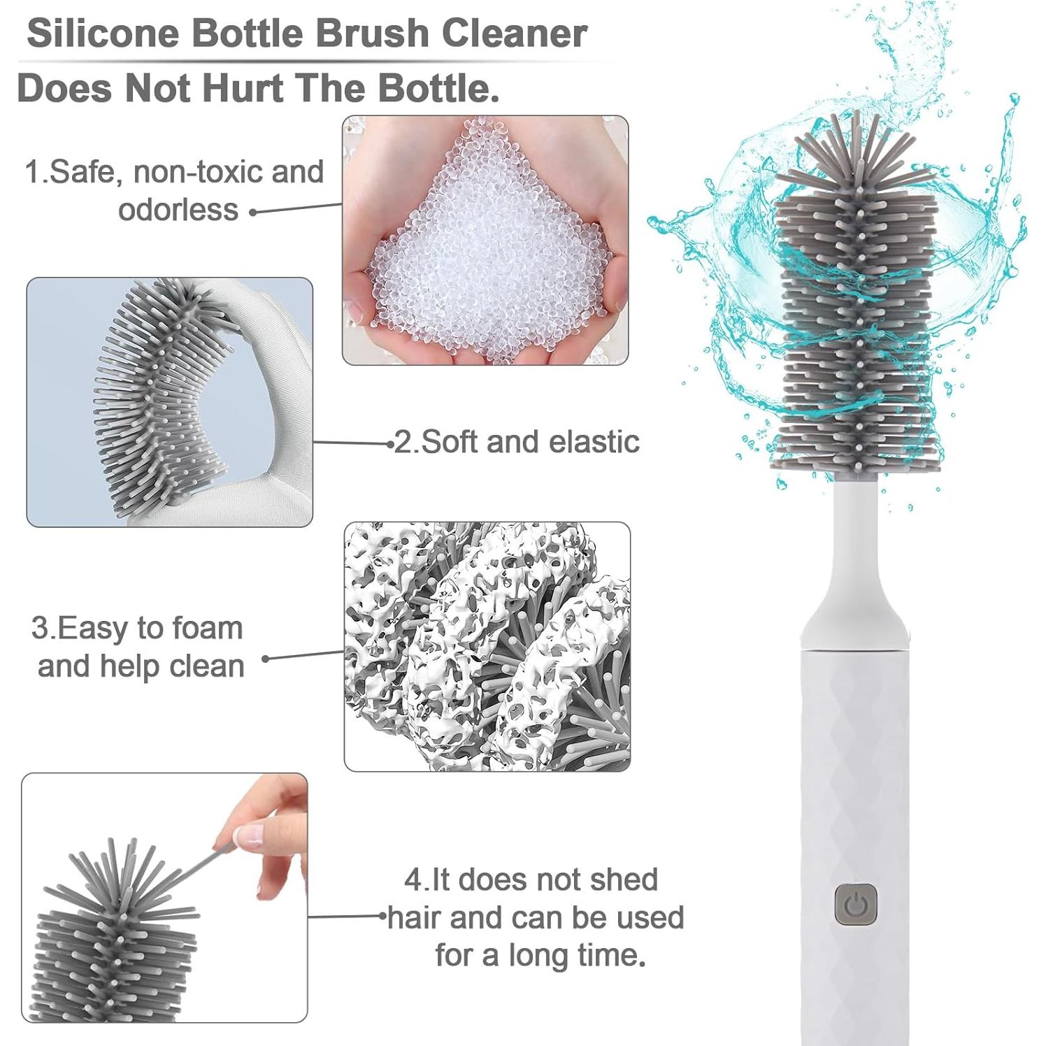 Cepillo Eléctrico para Biberones Biqin Blanco 1500mAh IPX65