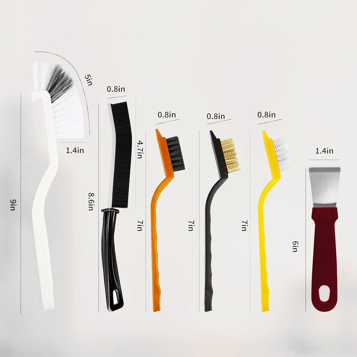 Juego de 12 cepillos de limpieza Gzfatyong para rincones